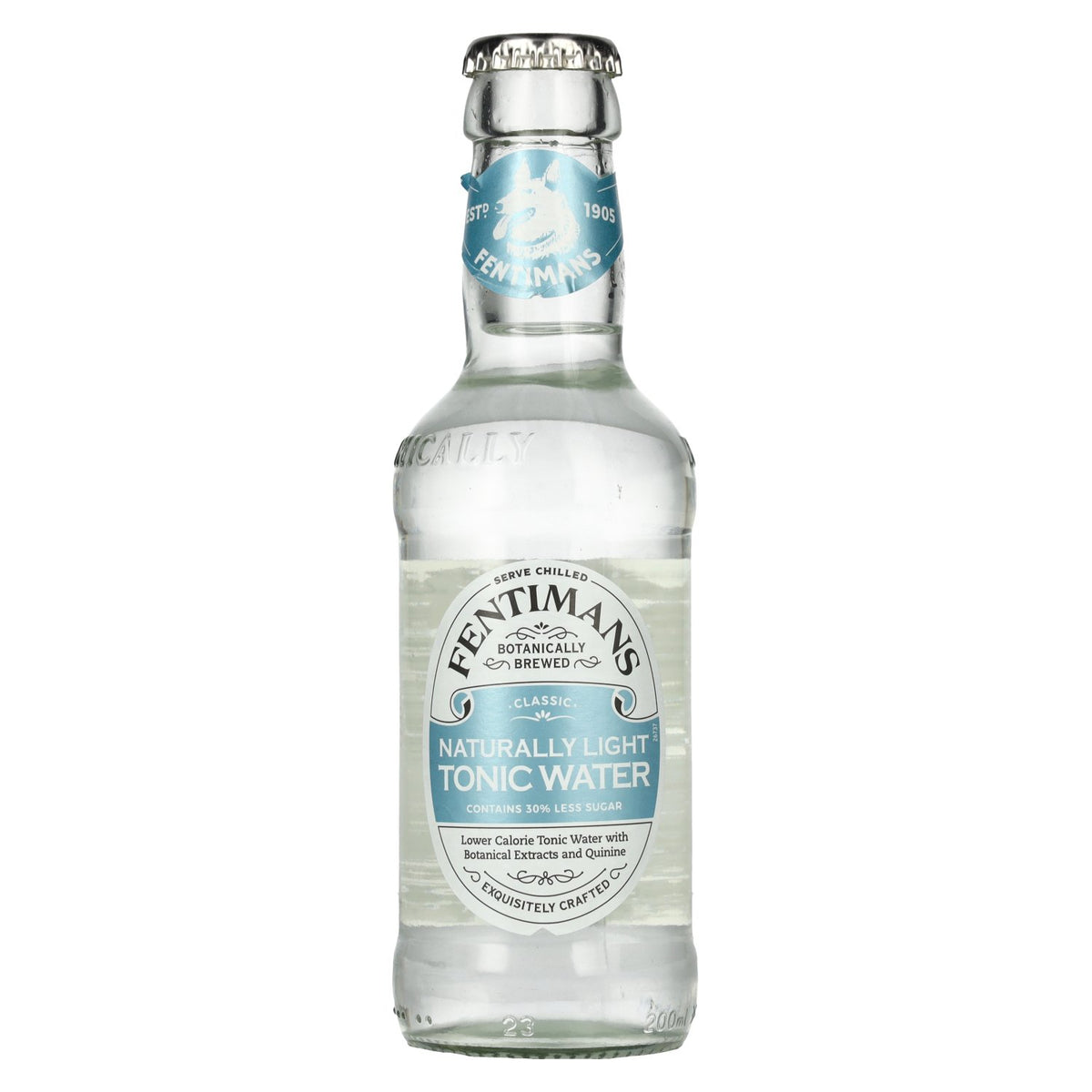 Eau tonique Fentimans NATURALLY LIGHT, lot de 6 bouteilles de 4 x 0,2 l