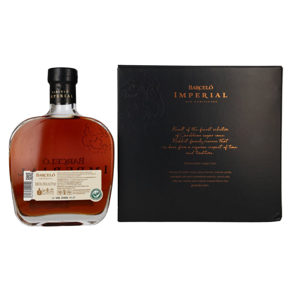 Barceló Imperial Roner Dominicano 38% Vol. 0,7l in gift box with 2 glasses