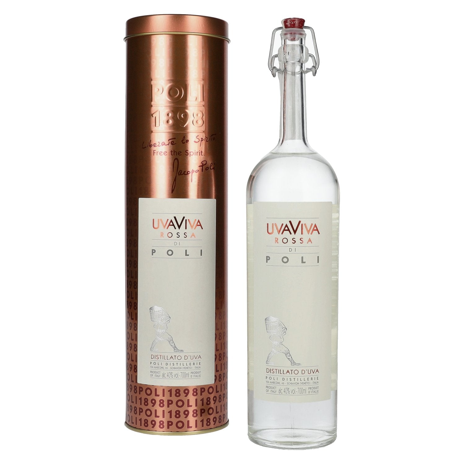 Poli UVAVIVA Rossa 40% Vol. 0,7l in Blik