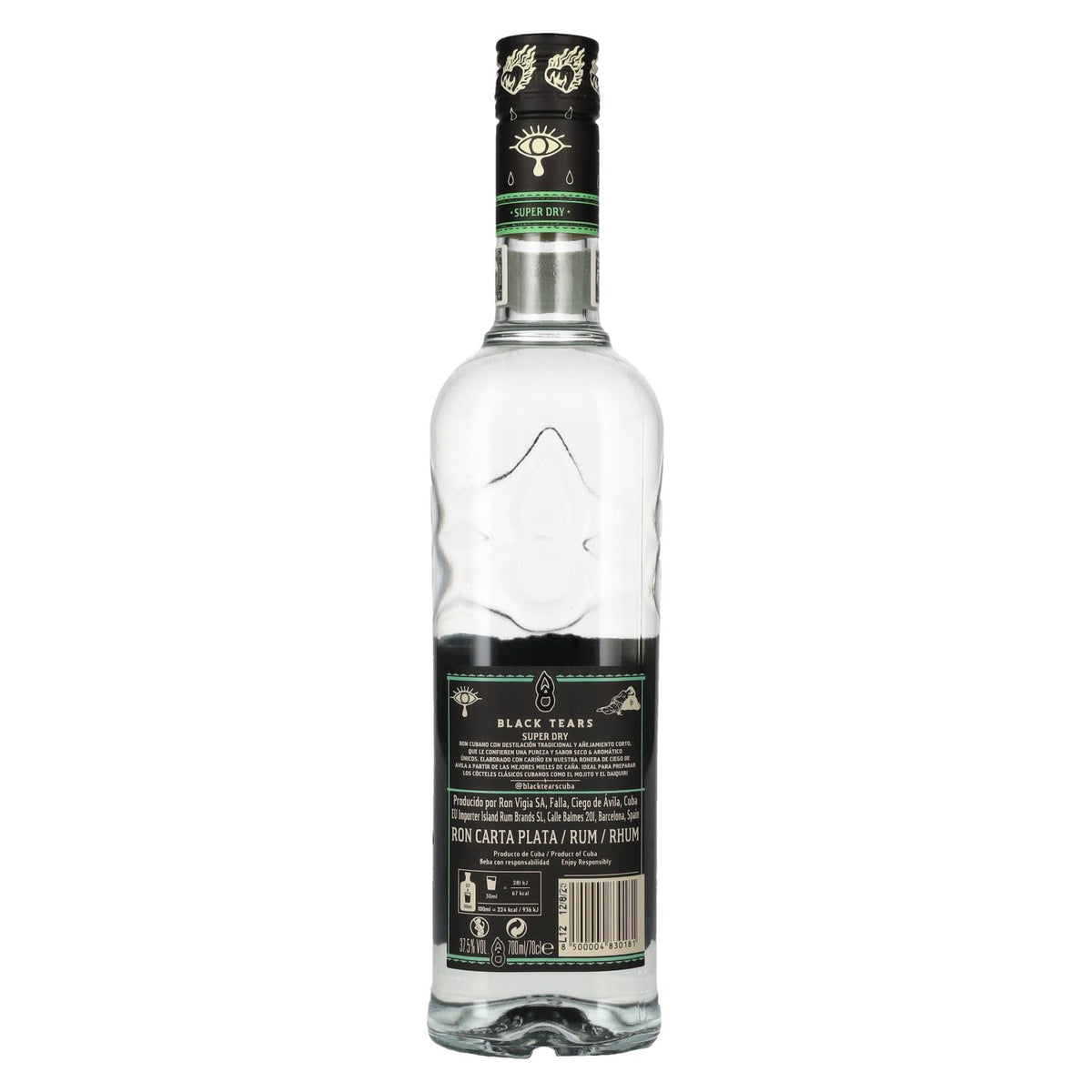 Black Tears Super Dry White Rum 37,5% Vol. 0,7l