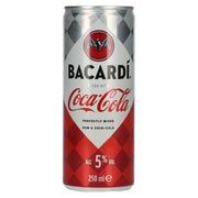 Bacardi Rum &amp; Coca Cola 5% vol. Blikje van 0,25 l, statiegeld