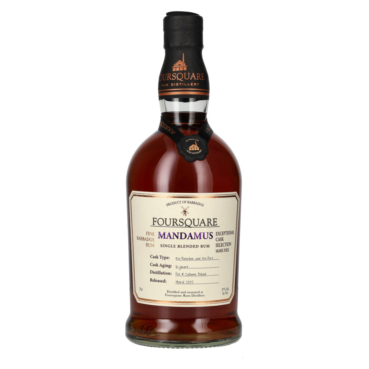 Foursquare 16 Years Old MANDAMUS Single Blended Rum 57% vol. 0,7 l