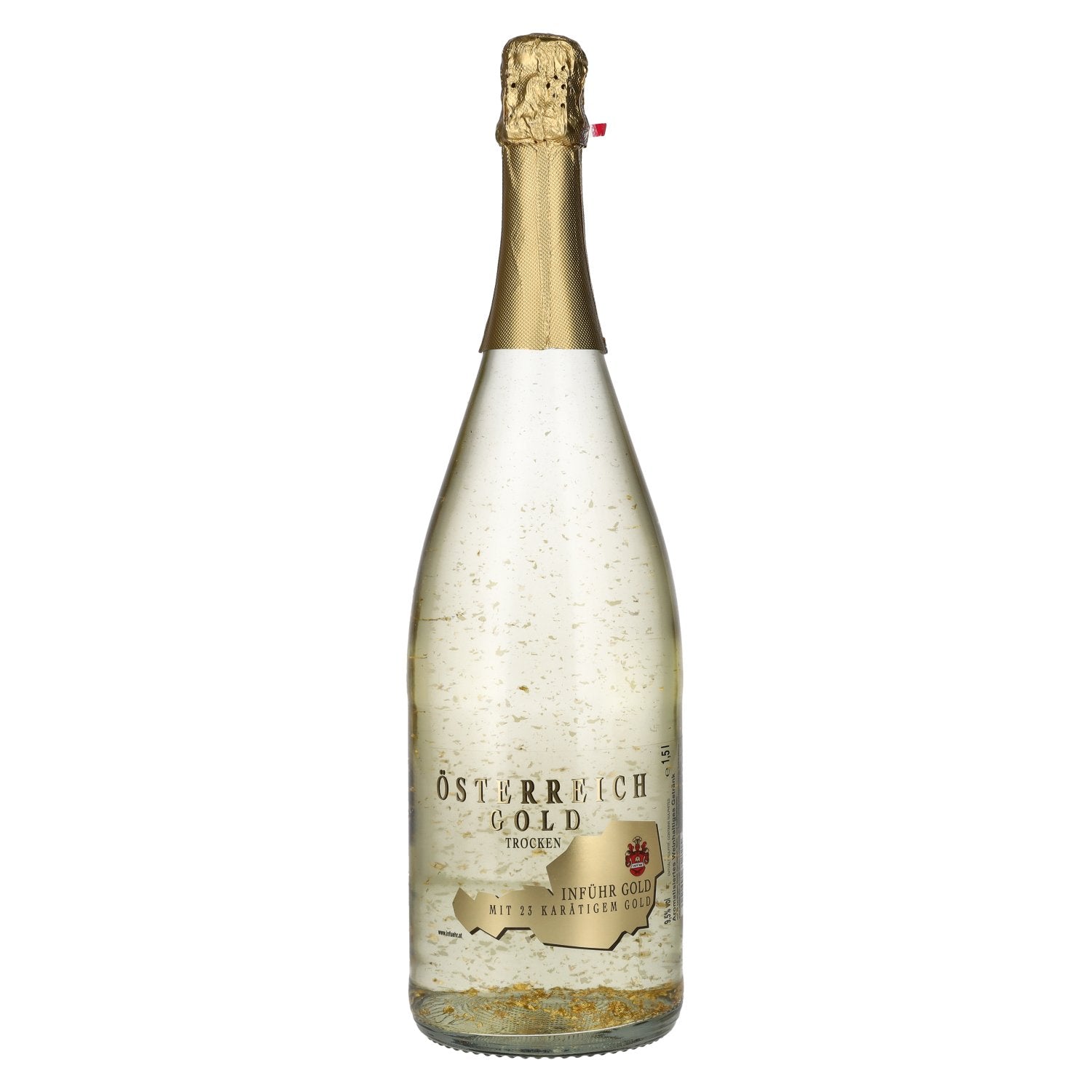 Österreich Gold - mit 23 Karat Blattgold 9,5% Vol. 1,5l