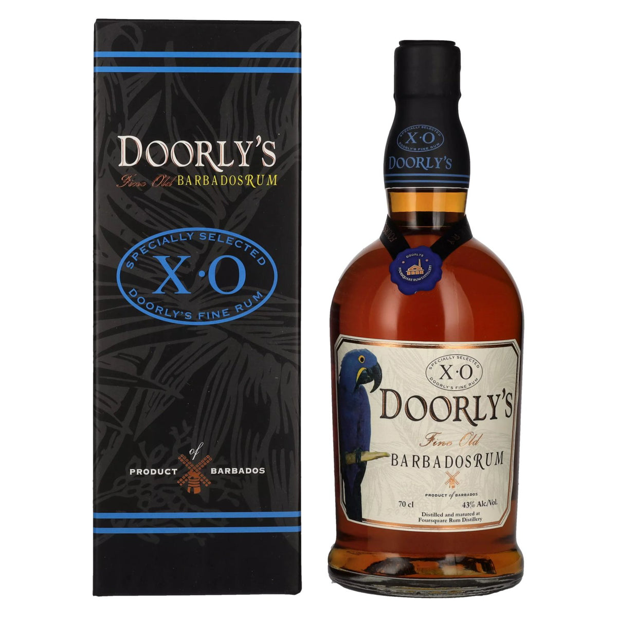 Doorly's XO Fine Old Barbados Rum 43% vol. 0,7 l in geschenkverpakking