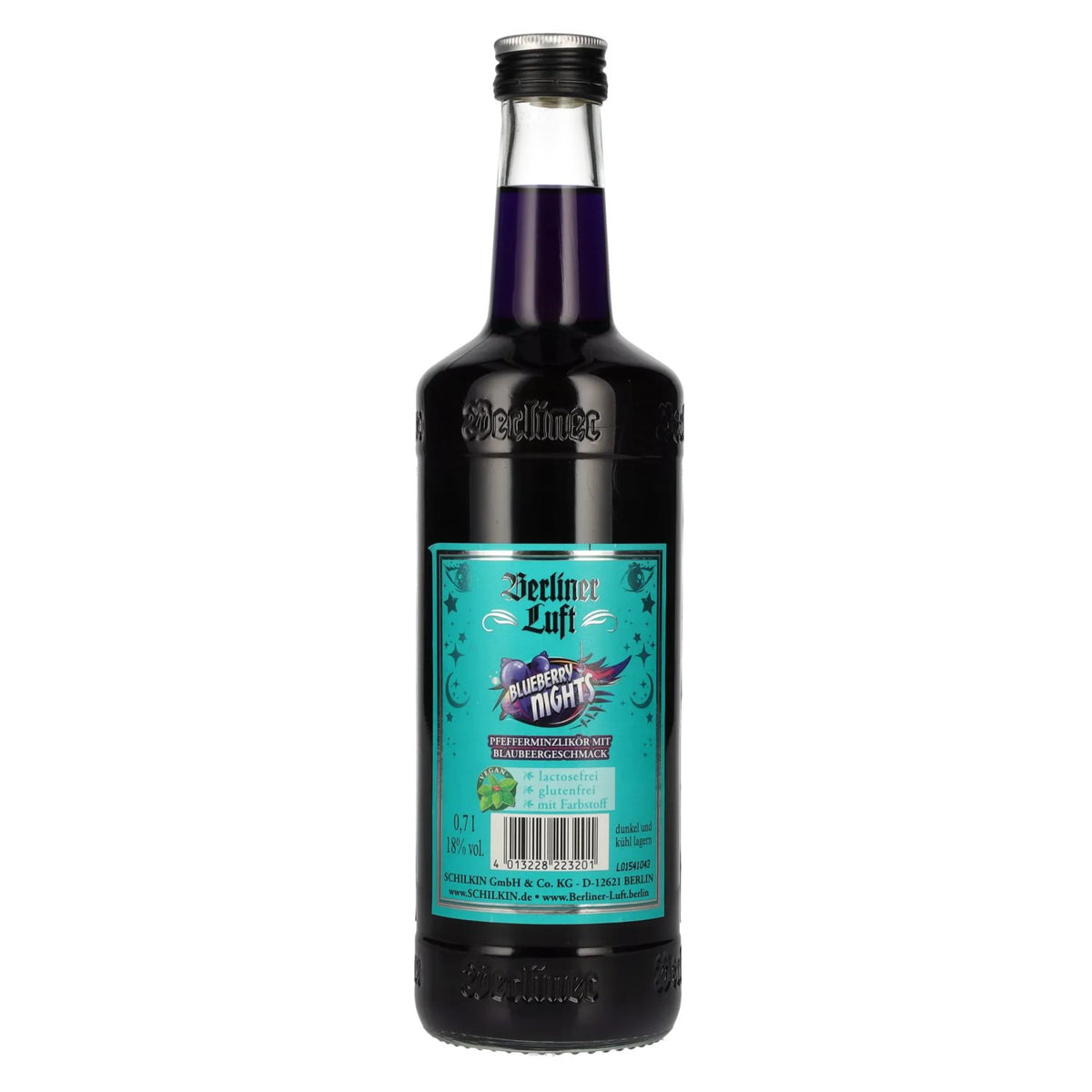 Berliner Luft BLUEBERRY NIGHT Der Frische Pfefferminzlikör 18% Vol. 0,7l