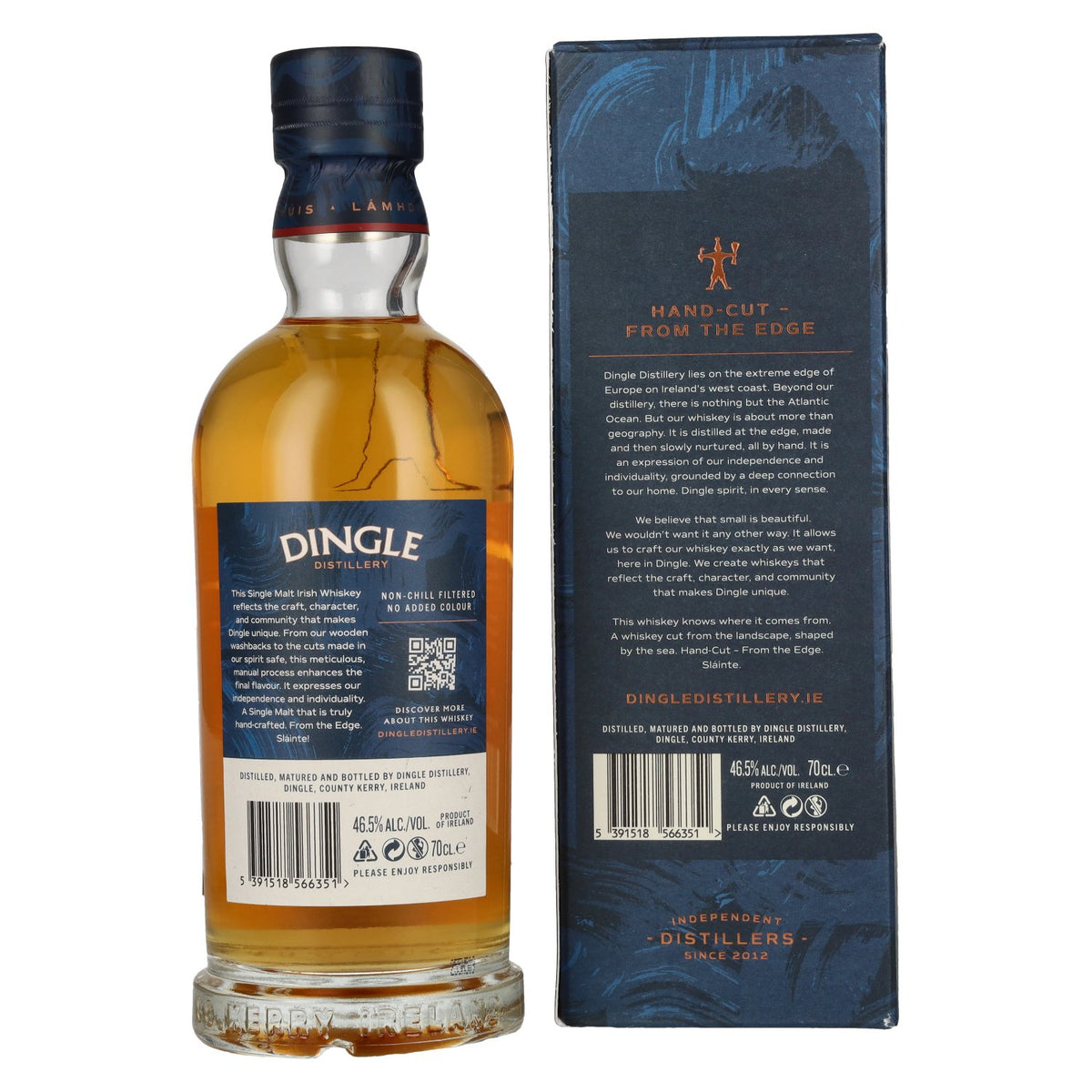 Dingle Single Malt Irish Whiskey Triple Distilled 46,5% Vol. 0,7l in Geschenkbox