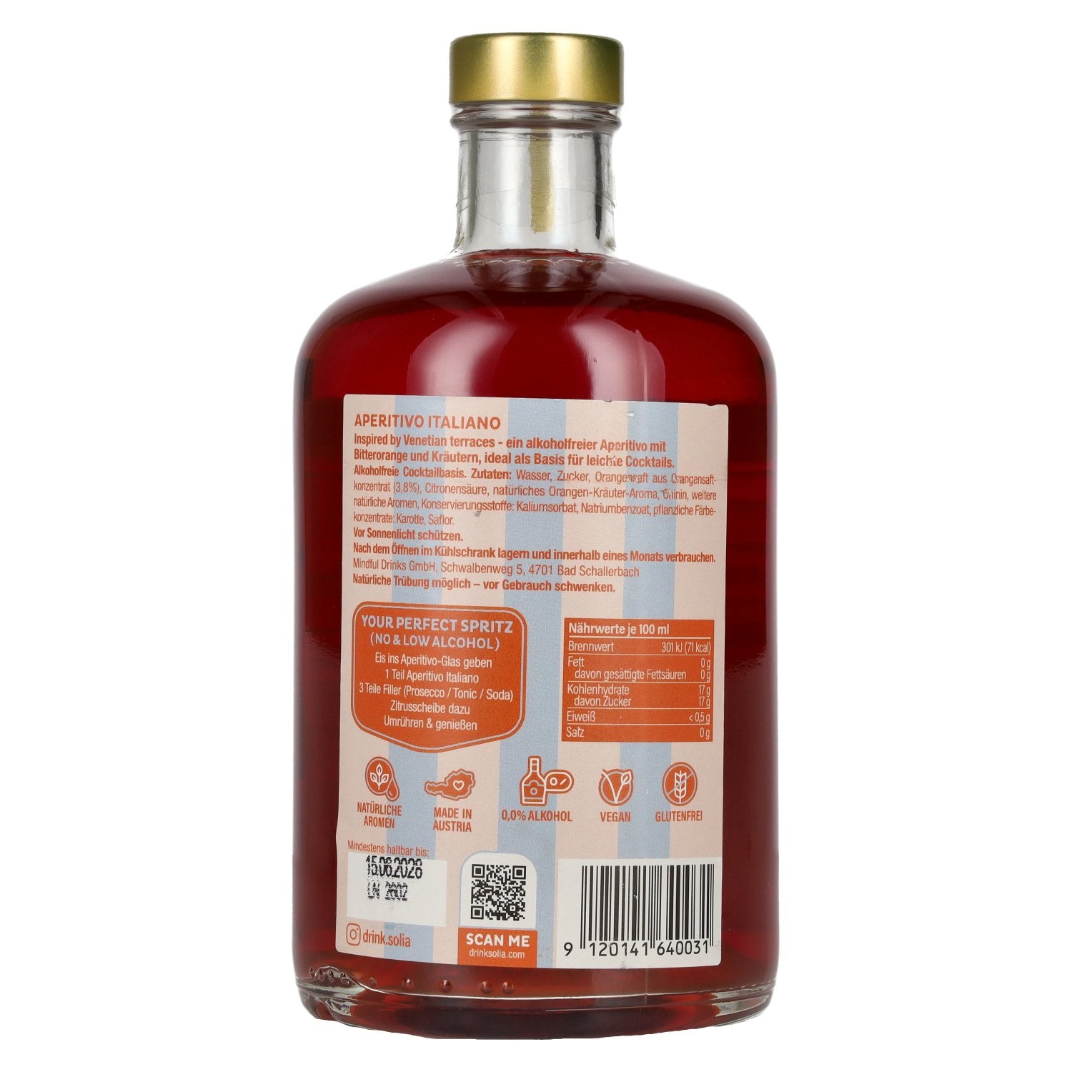Solia 0.0 non-alcoholic Aperitivo ITALIANO 0,5l
