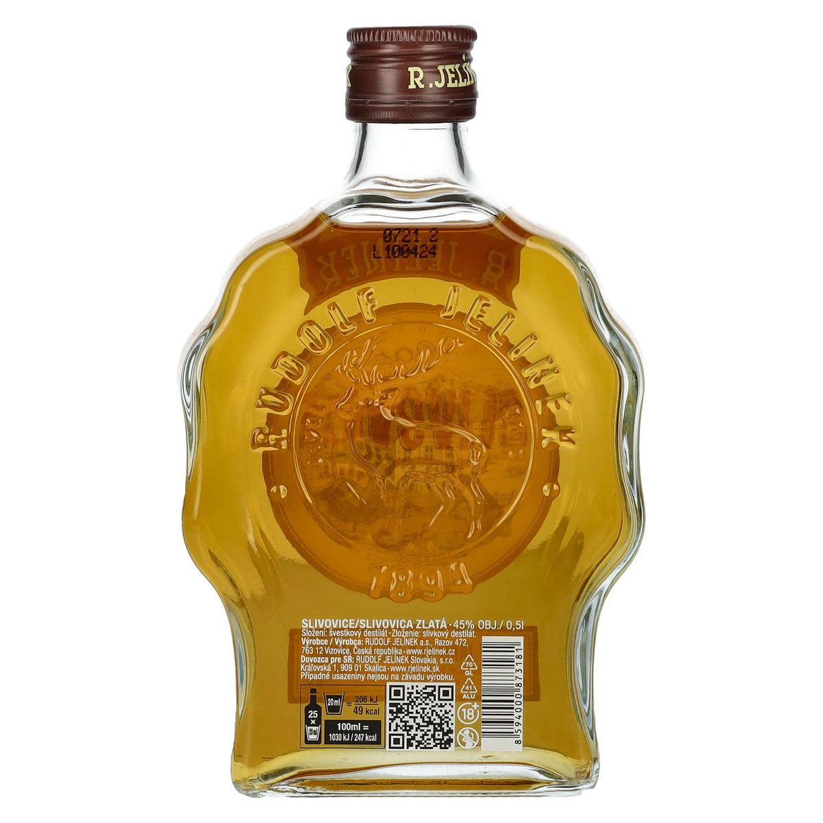 R. Jelínek Slivovice GOLD Plum 45% vol. 0.5l