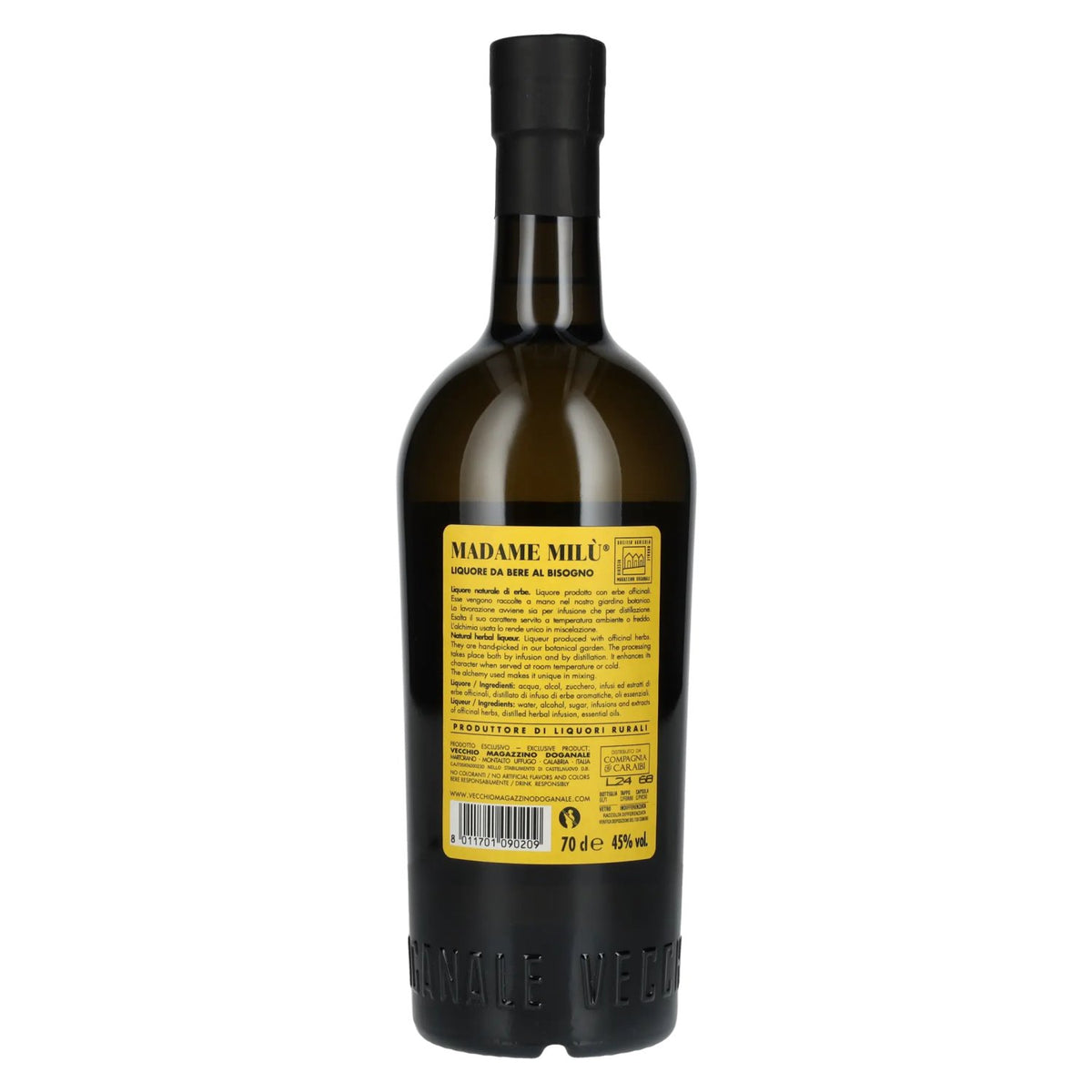 Vecchio Magazzino Madame Milù Liqueur to be enjoyed as and when you please 45% ABV 0.7l