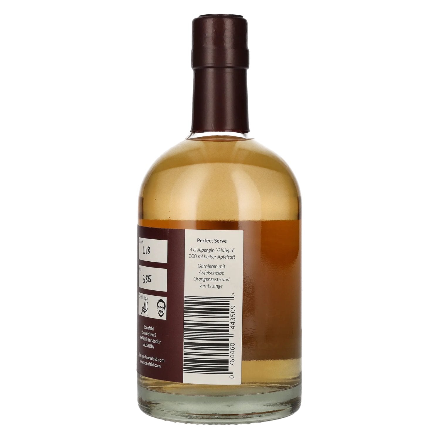 Alpengin Small Batch Handcrafted Glüh Gin 40% Vol. 0,5l