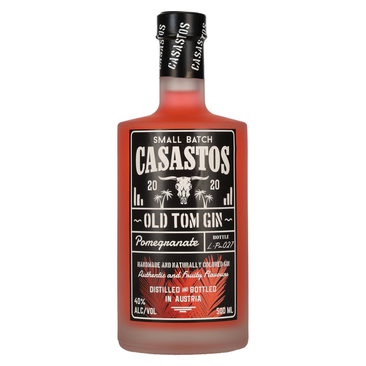 CASASTOS Old Tom Gin Small Batch Pomegranate 40% Vol. 0,5l