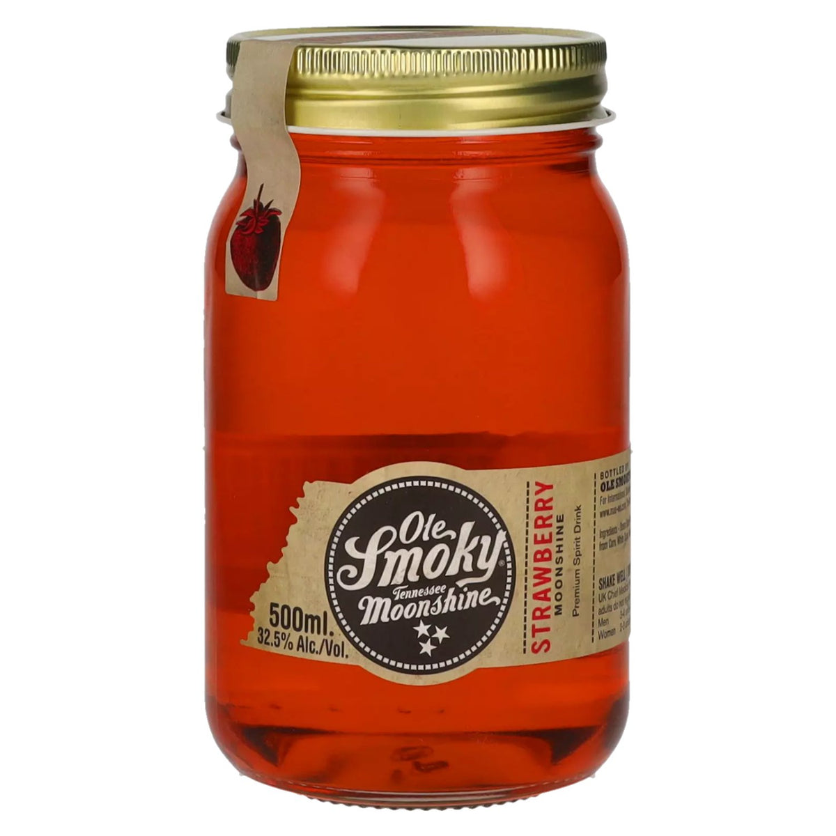 Ole Smoky Tennessee Moonshine STRAWBERRY 32,5 % vol. 0,5 l