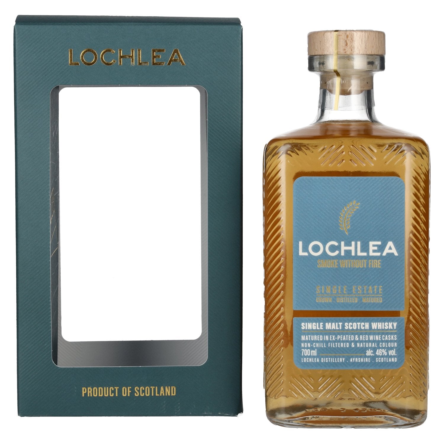 Lochlea SMOKE WITHOUT FIRE Single Estate Single Malt Scotch Whisky 46% Vol. 0,7l in Geschenkbox