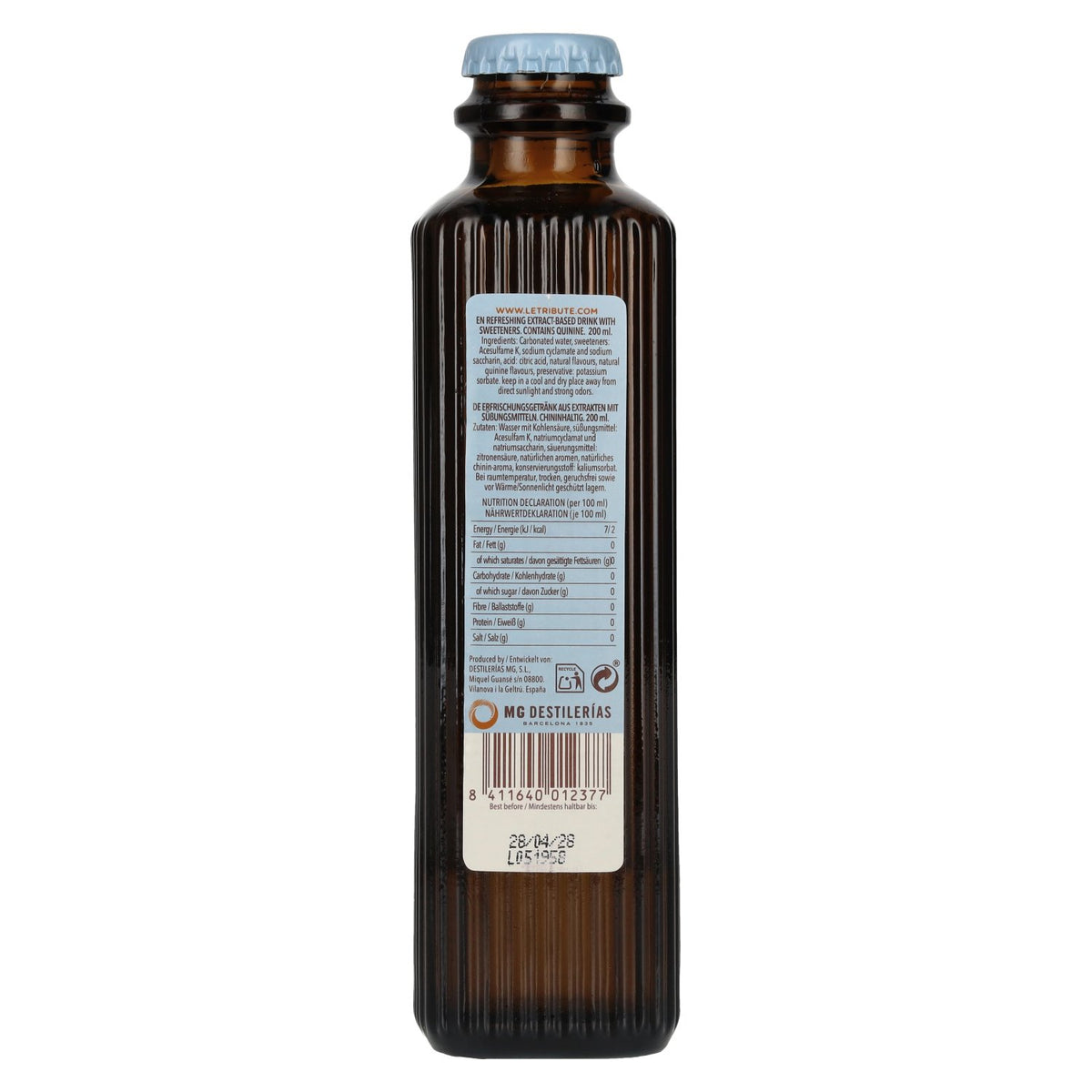 Le Tribute Tonic Water Zero 0,2 l