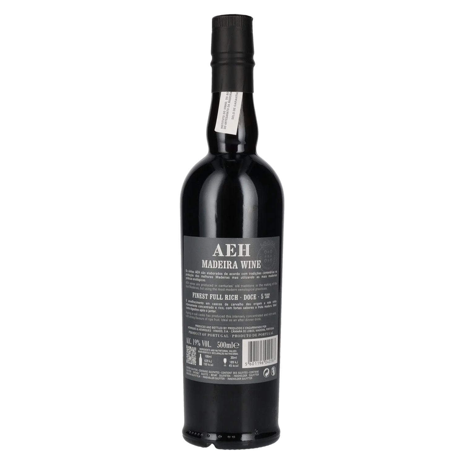 AEH 5 Jaar Oude Fijnste Volle Rijke Doce Madeira Wijn 19% Vol. 0,5l