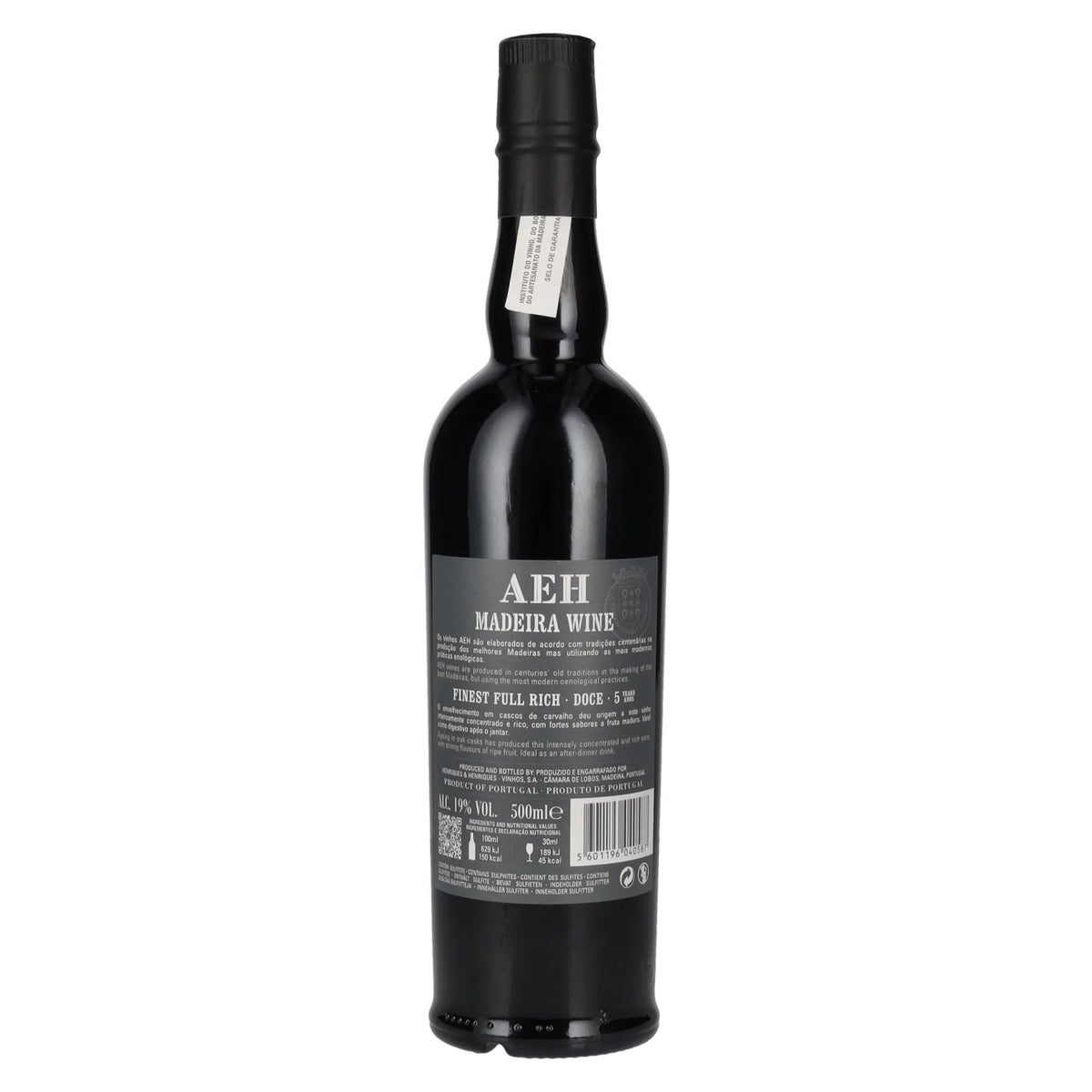 AEH 5 Jaar Oude Fijnste Volle Rijke Doce Madeira Wijn 19% Vol. 0,5l