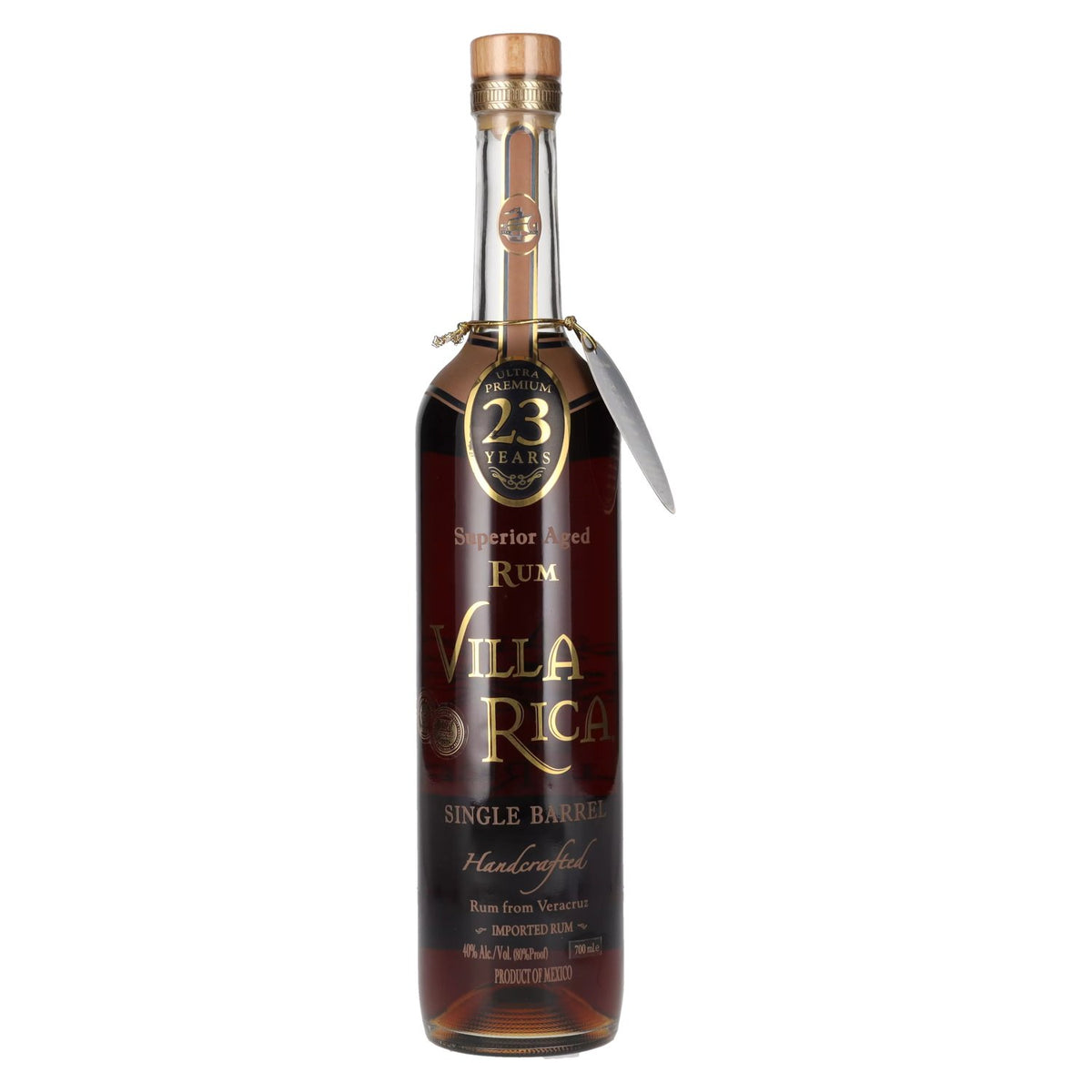 Villa Rica Single Barrel Ultra Premium, rhum vieilli 23 ans, 40 % vol., 0,7 l