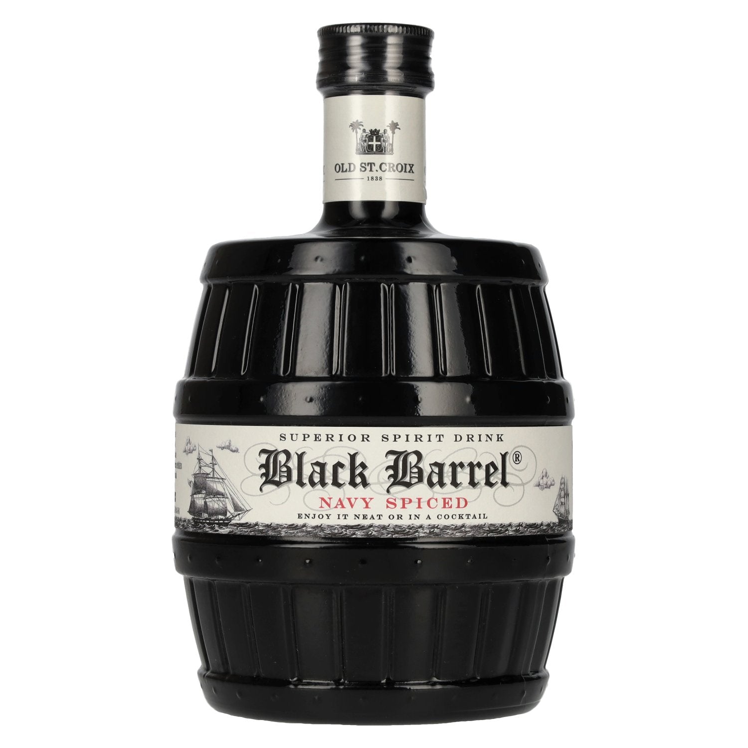 Old St. Croix A.H. Riise Black Barrel NAVY SPICED Spirit Drink 40% Vol. 0,7l