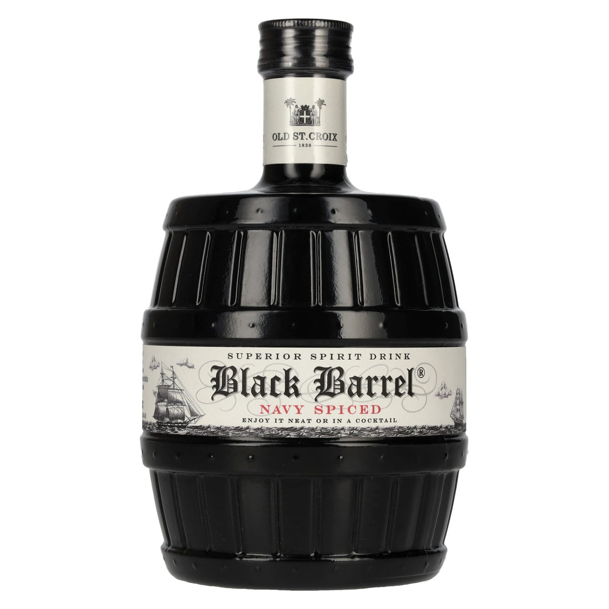 Old St. Croix A.H. Riise Black Barrel NAVY SPICED Spirit Drank 40% Vol. 0,7l