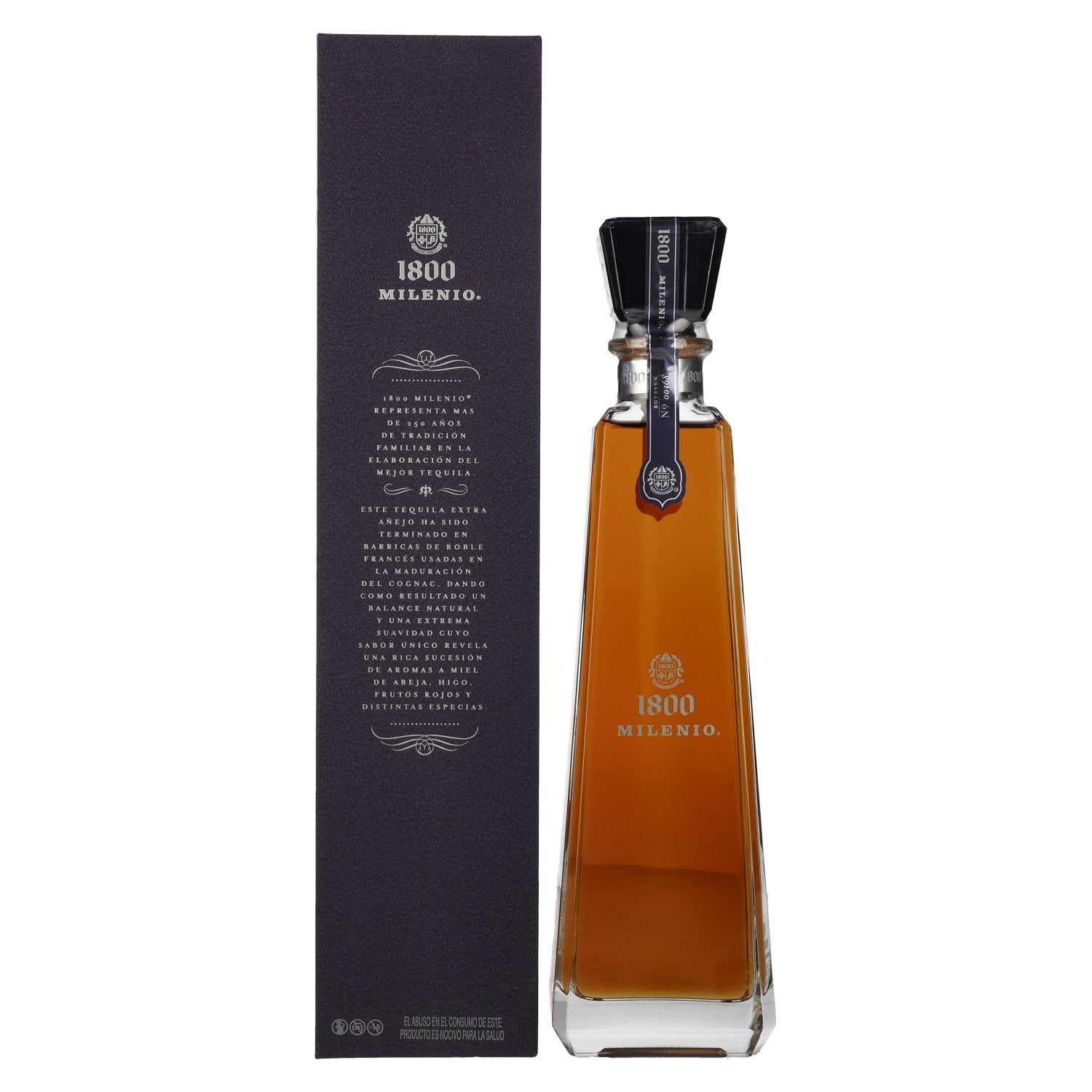 1800 Tequila Milenio 100% agave 38% vol. 0,7l en boîte cadeau