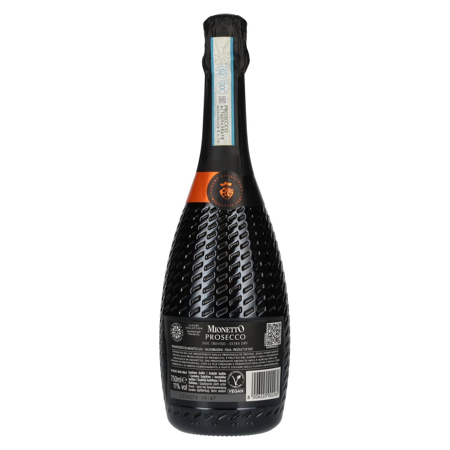 Mionetto Prosecco Treviso Extra Dry Luxury Collection DOC 11% Vol. 0,75l