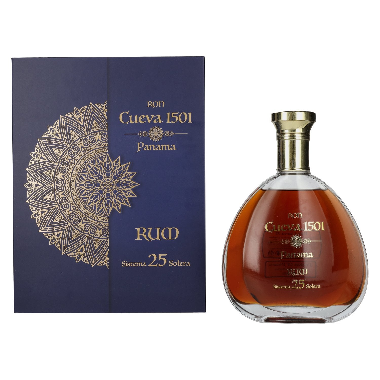 Ron Cueva 1501 Sistema 25 Solera Panama Rum 40% Vol. 0,7l in geschenkverpakking