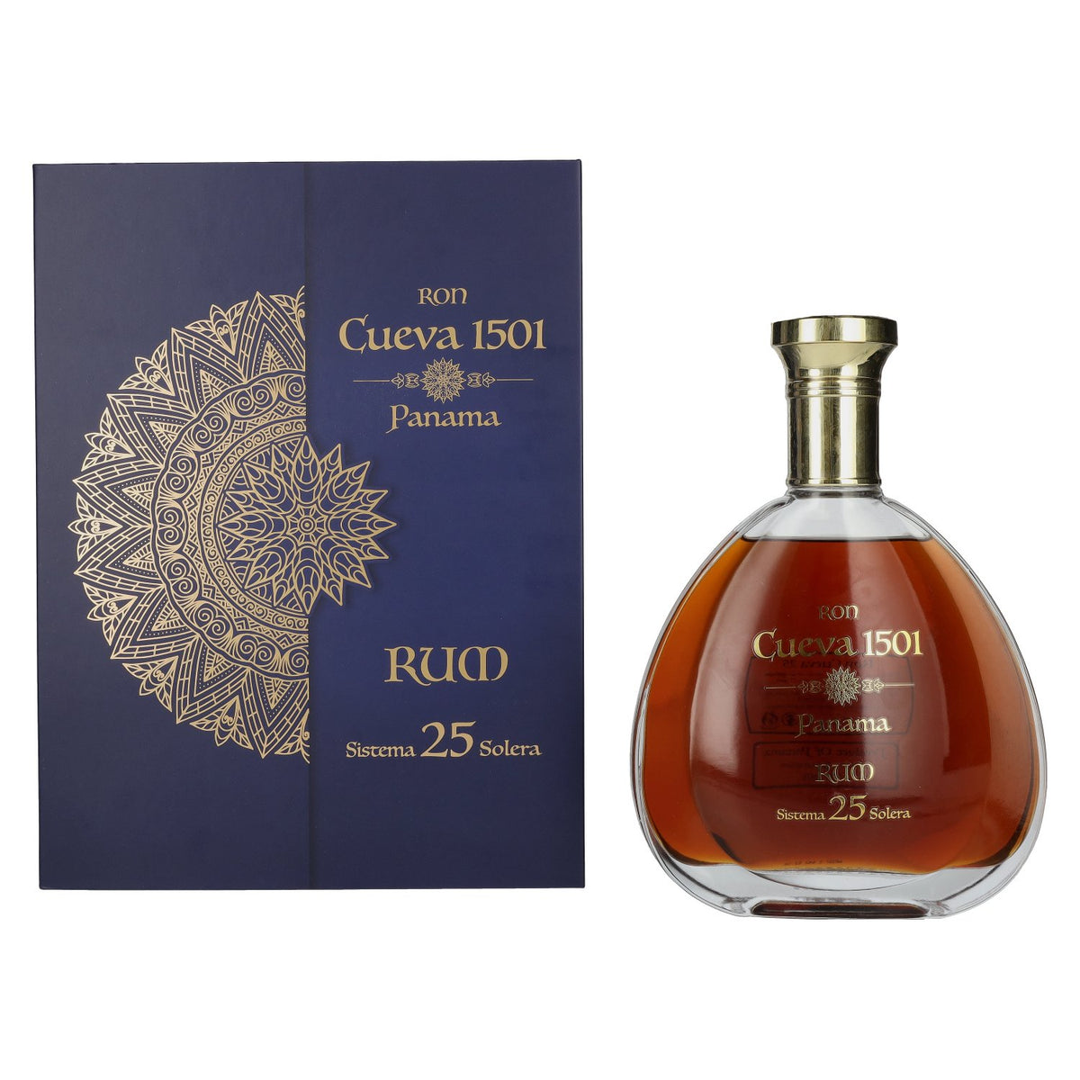 Ron Cueva 1501 Sistema 25 Solera Panama Rum 40% Vol. 0,7l in Geschenkbox