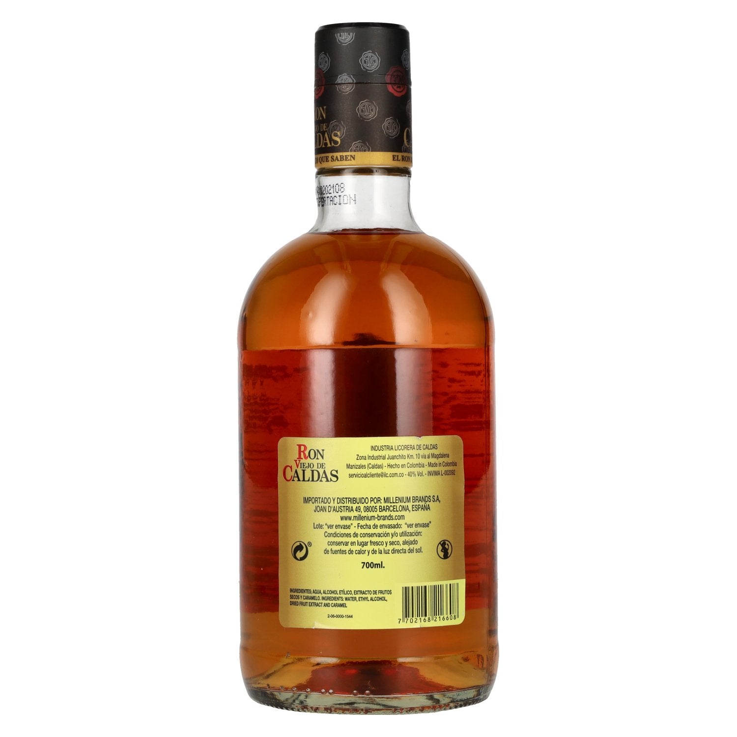 Roner Viejo de Caldas Añejo 3 Años Rum 40% Vol. 0,7l