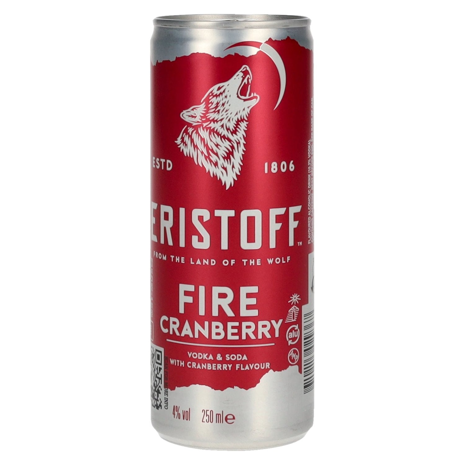 Eristoff Fire Cranberry 4% Vol. 0,25l Dose Pfand