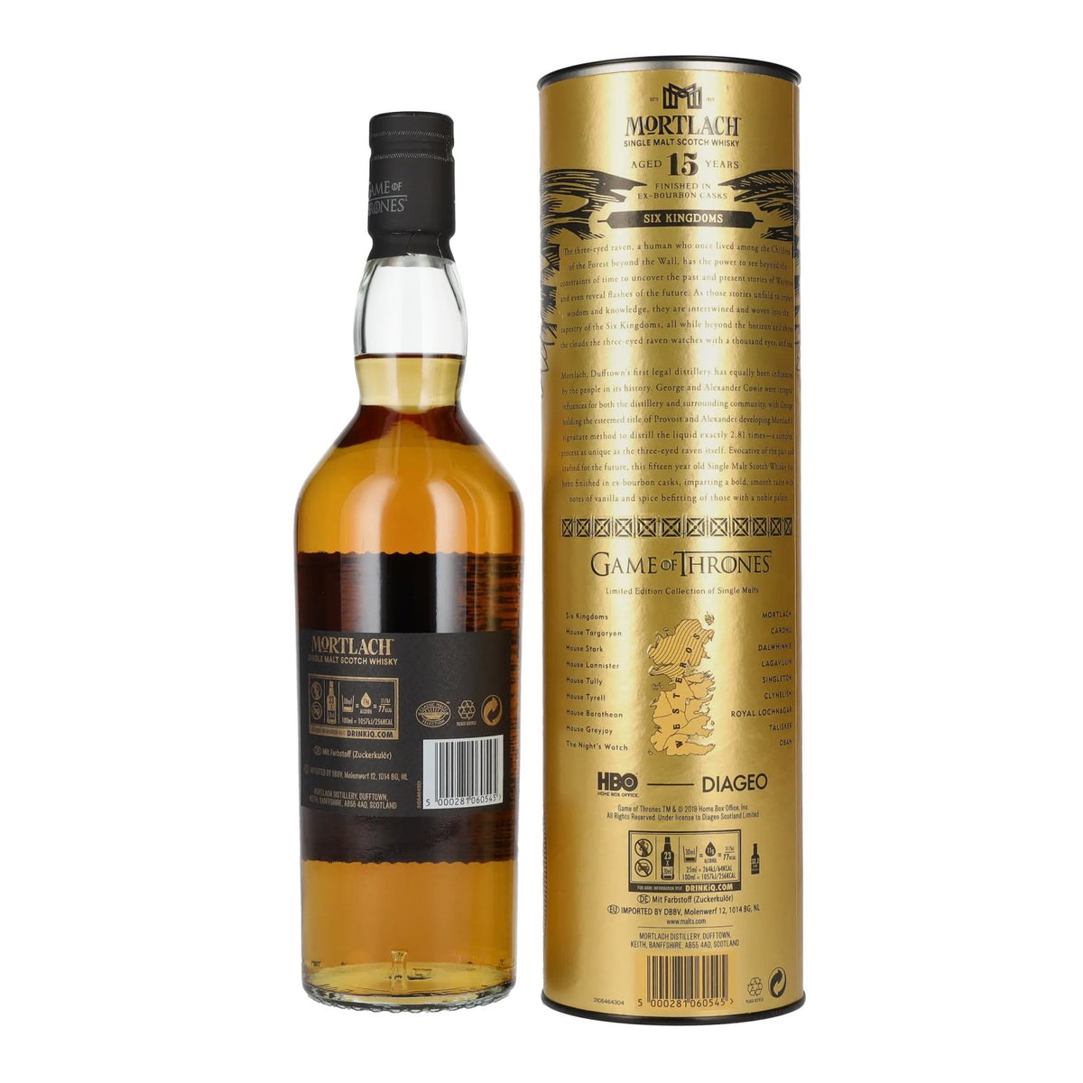 Mortlach 15 Years Old GAME OF THRONES Six Kingdoms Limited Edition 46% Vol. 0,7l in Geschenkbox