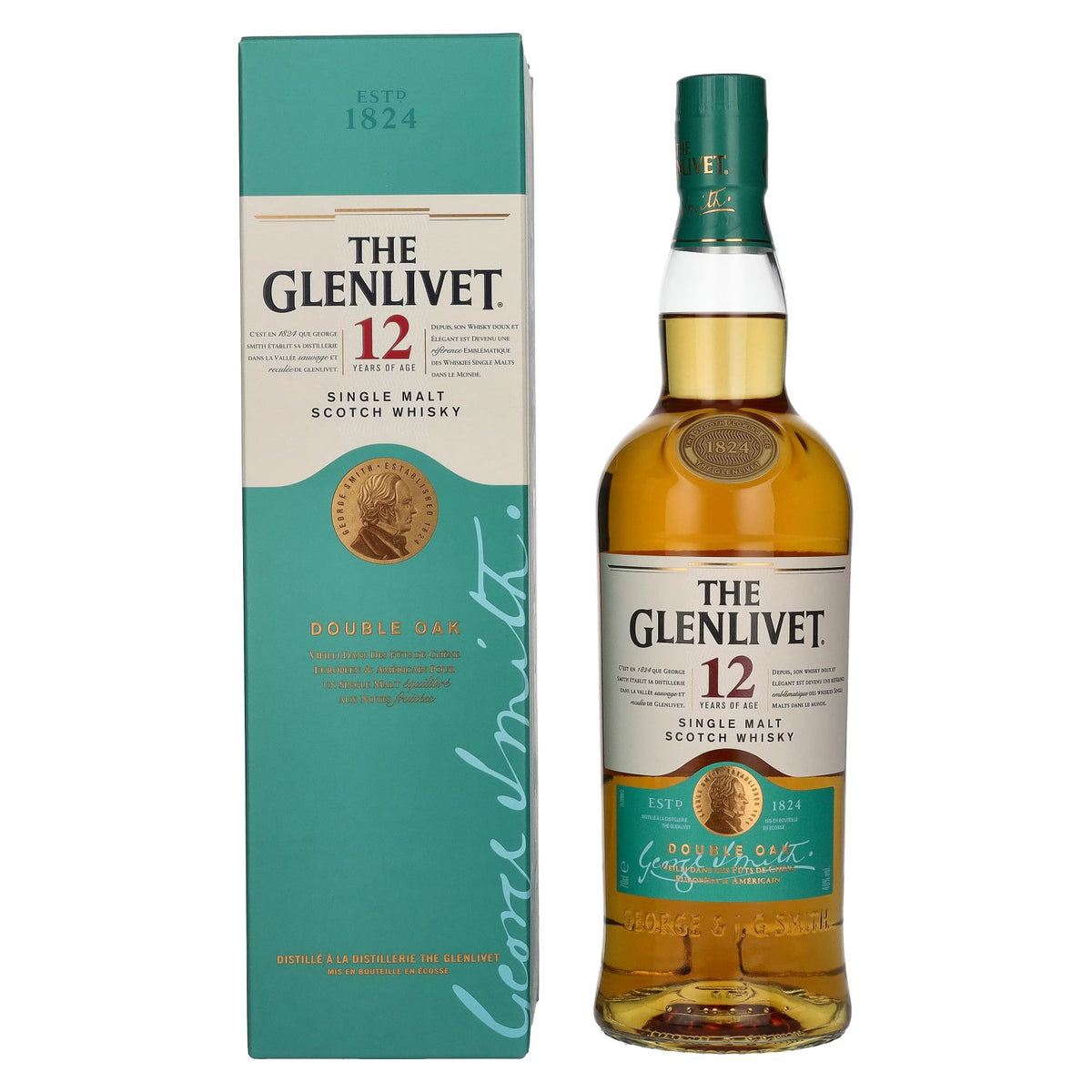The Glenlivet 12 Years Old DOUBLE OAK 40% Vol. 0,7l in Geschenkbox