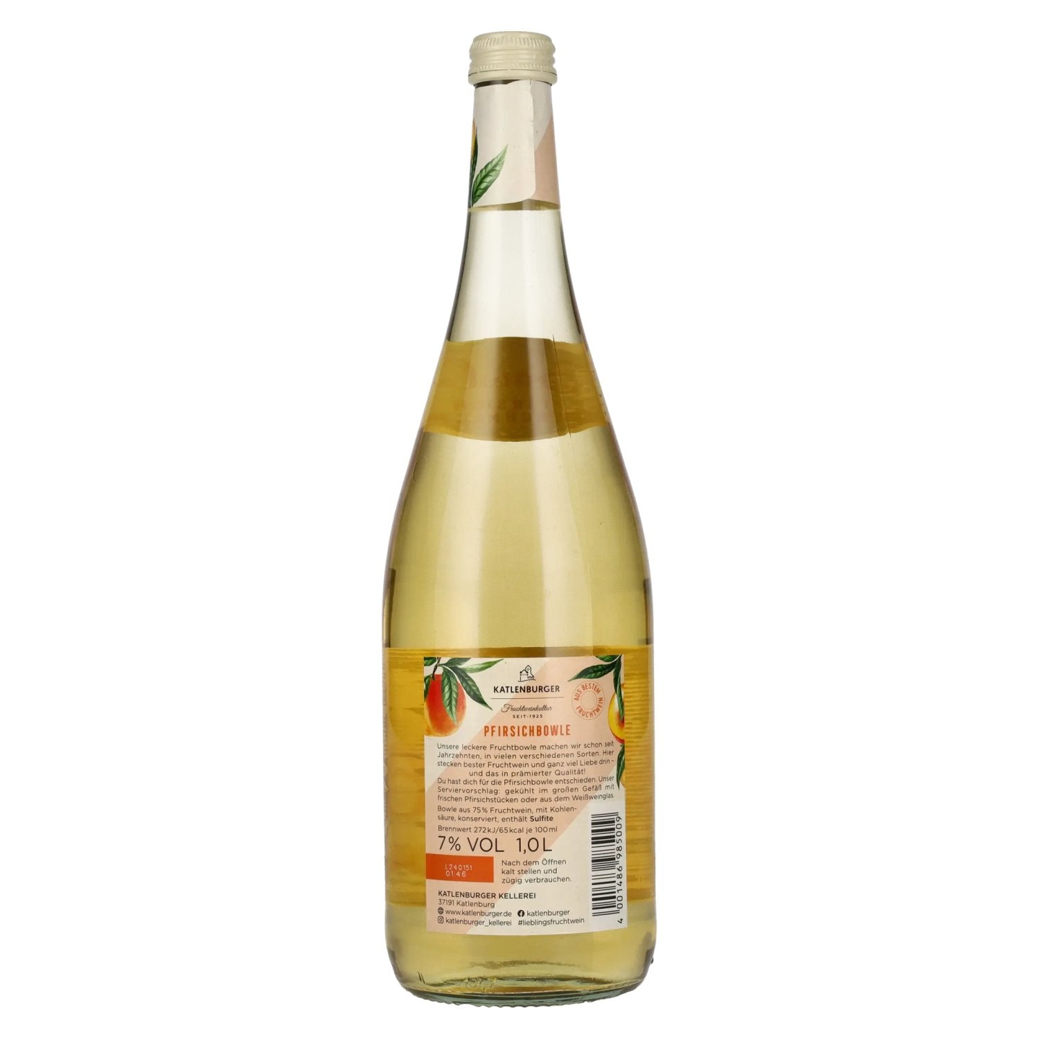 Katlenburger Fruchtbowle Pêche 7% Vol. 1l