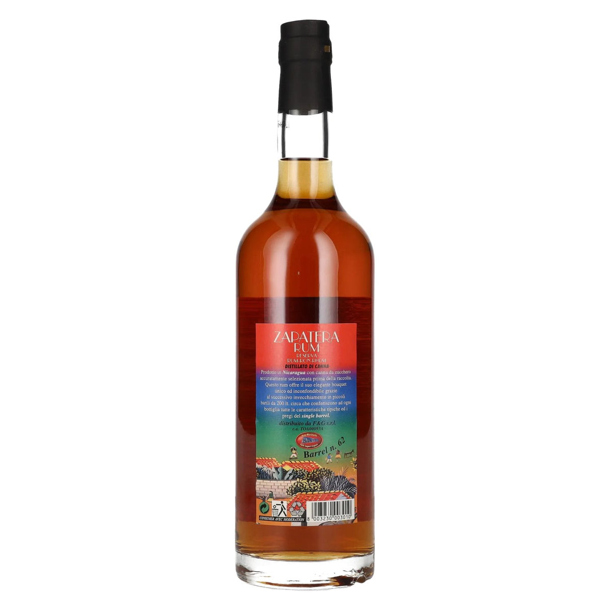 Zapatera Rum Cask No. 62 Vintage 1996 40% vol. 0,7 l