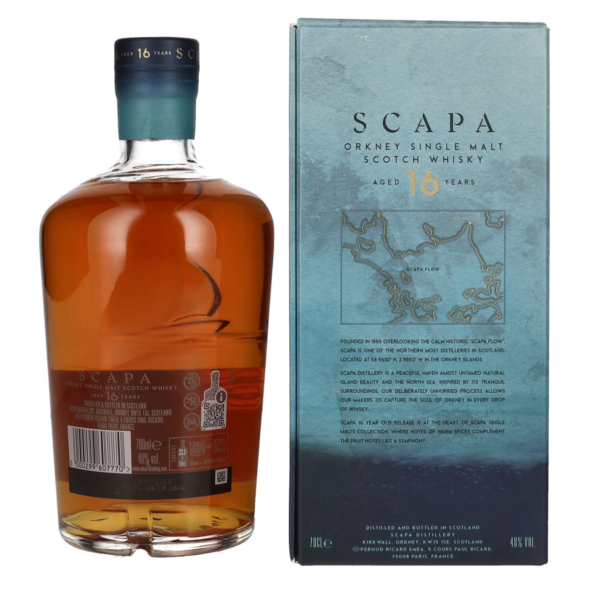 Scapa Orkney 16 Years Old Single Malt Scotch Whisky 48% Vol. 0,7l in Geschenkbox