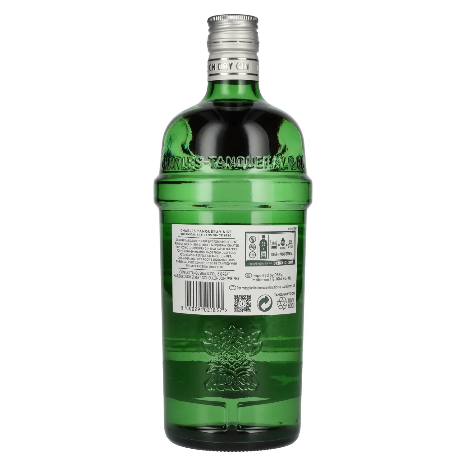 Tanqueray LONDON DRY GIN Imported 43,1% Vol. 1l
