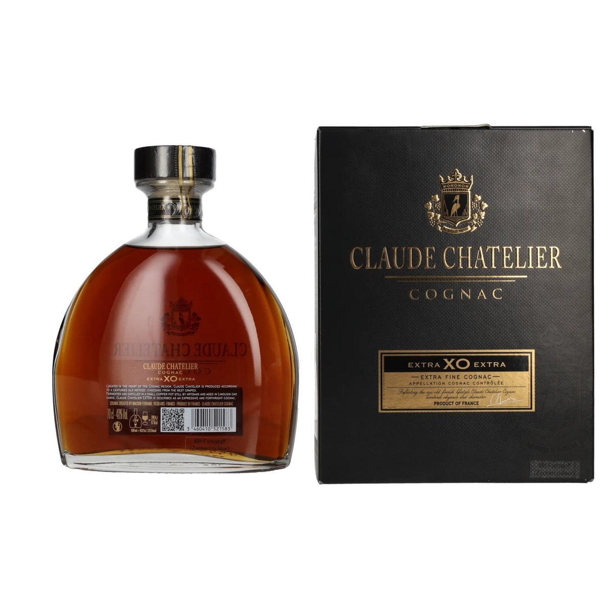 Claude Chatelier Extra XO Extra Fine Cognac 40% Vol. 0,7l in gift box