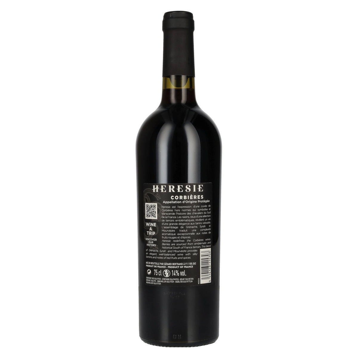 Gérard Bertrand HERESIE CORBIÈRES Red 2020 14% ABV 0.75 l