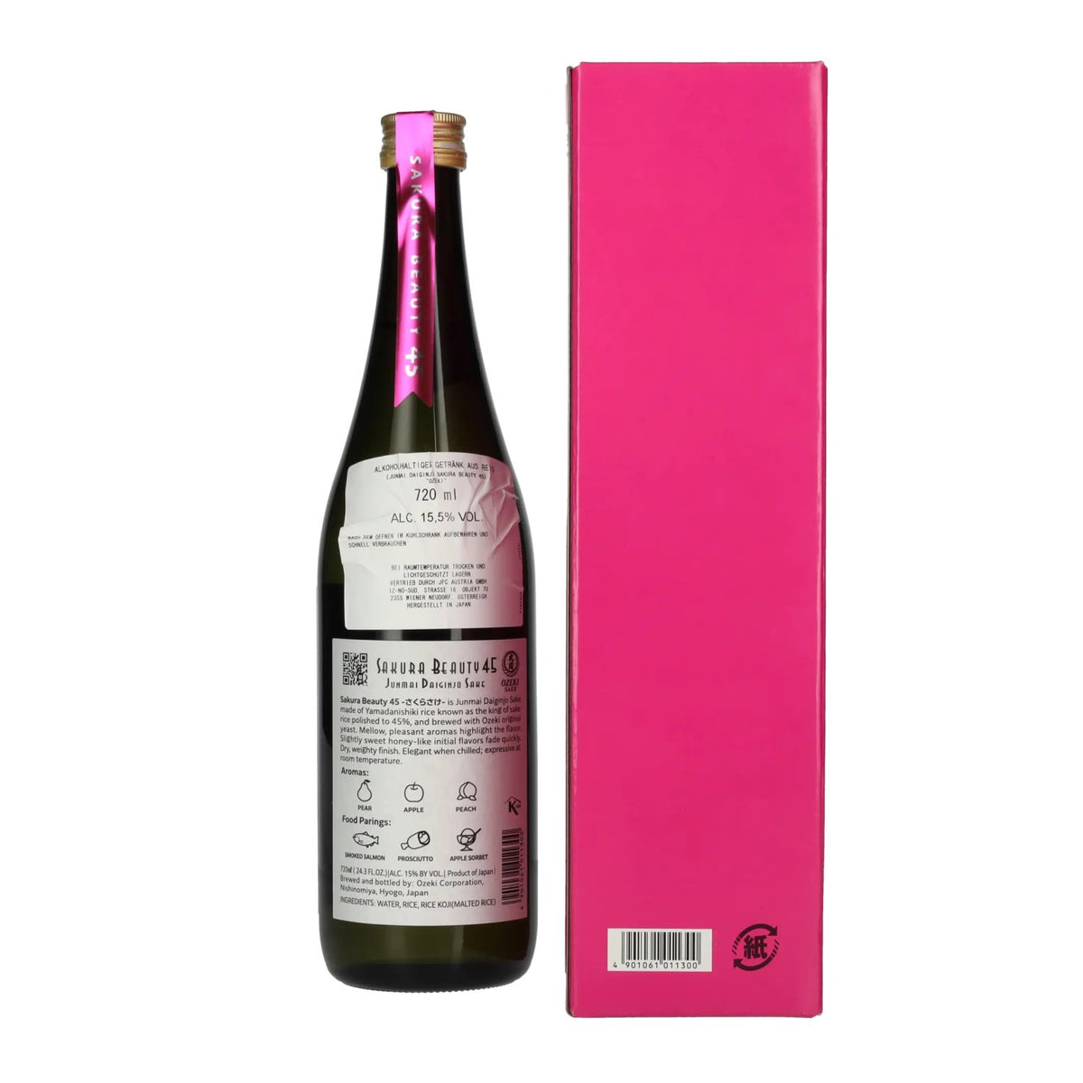 Ozeki Junmai Daiginjo Sakura Beauty 45 15,5% Vol. 0,72l in Geschenkbox