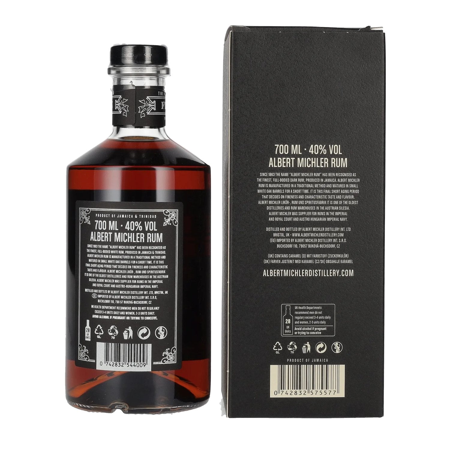 Albert Michler Jamaica Dark Rum 40% Vol. 0,7l in Geschenkbox