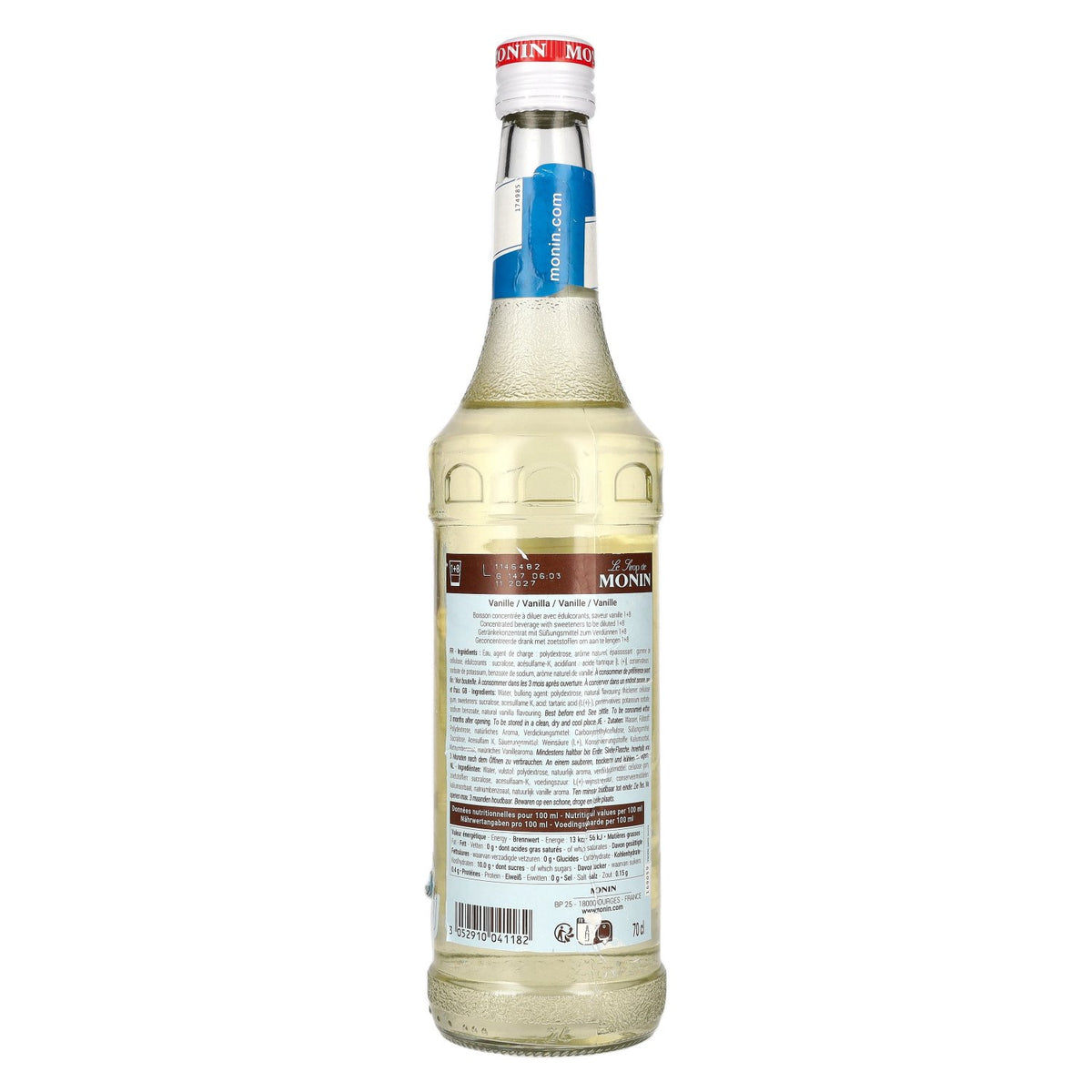 Le Sirop de Monin VANILLE ZUCKERFREI 0,7l