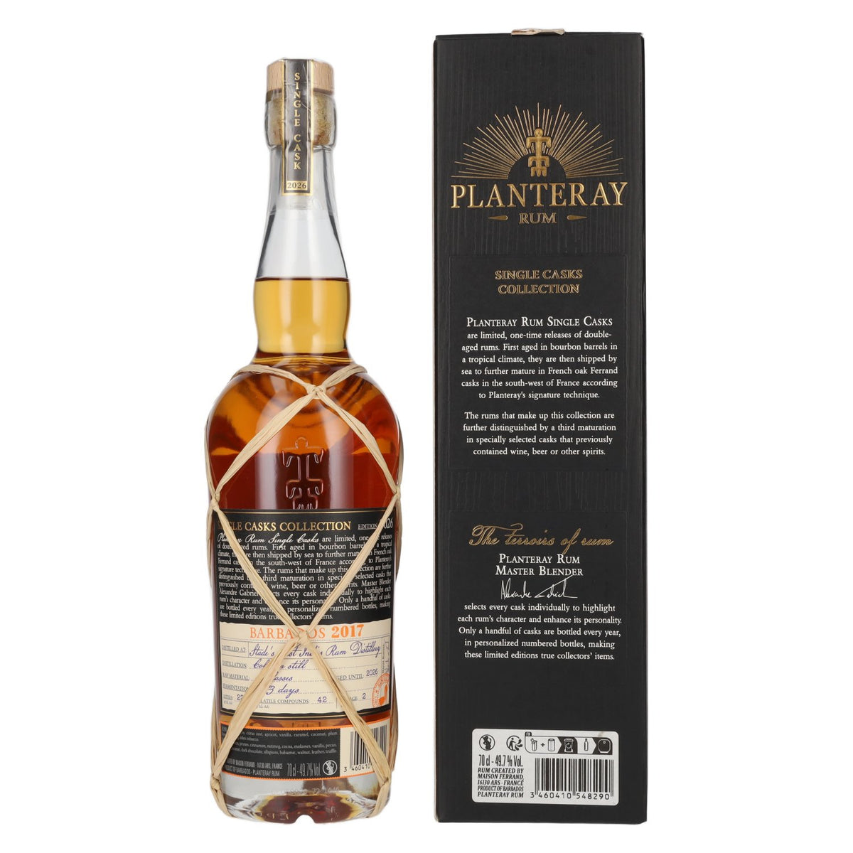 Planteray Rum BARBADOS Single Cask Olorosso Barrel 2017 49,7% Vol. 0,7l in Geschenkbox