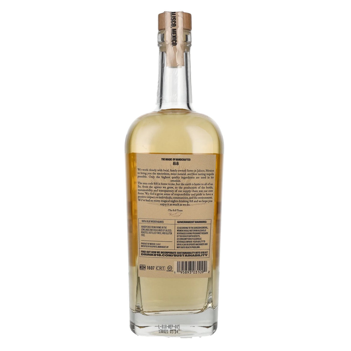 818 Tequila Reposado 100% Agave Azul van Kendall Jenner 40% Vol. 0,7l