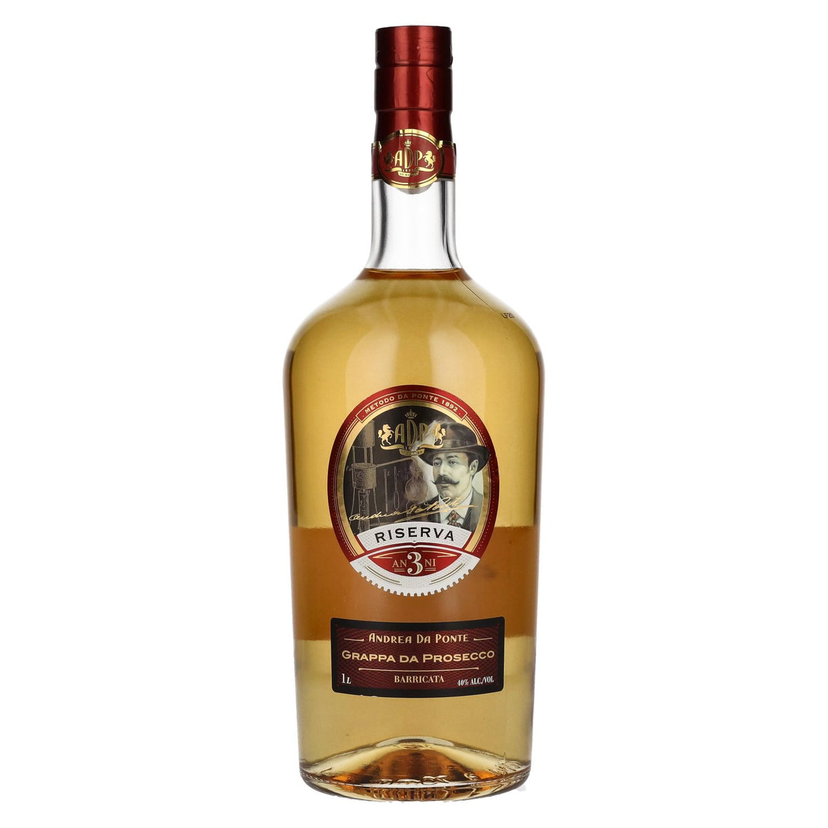 Andrea Da Ponte Grappa Riserva 3 ans d'âge, 40 % vol., 1 l