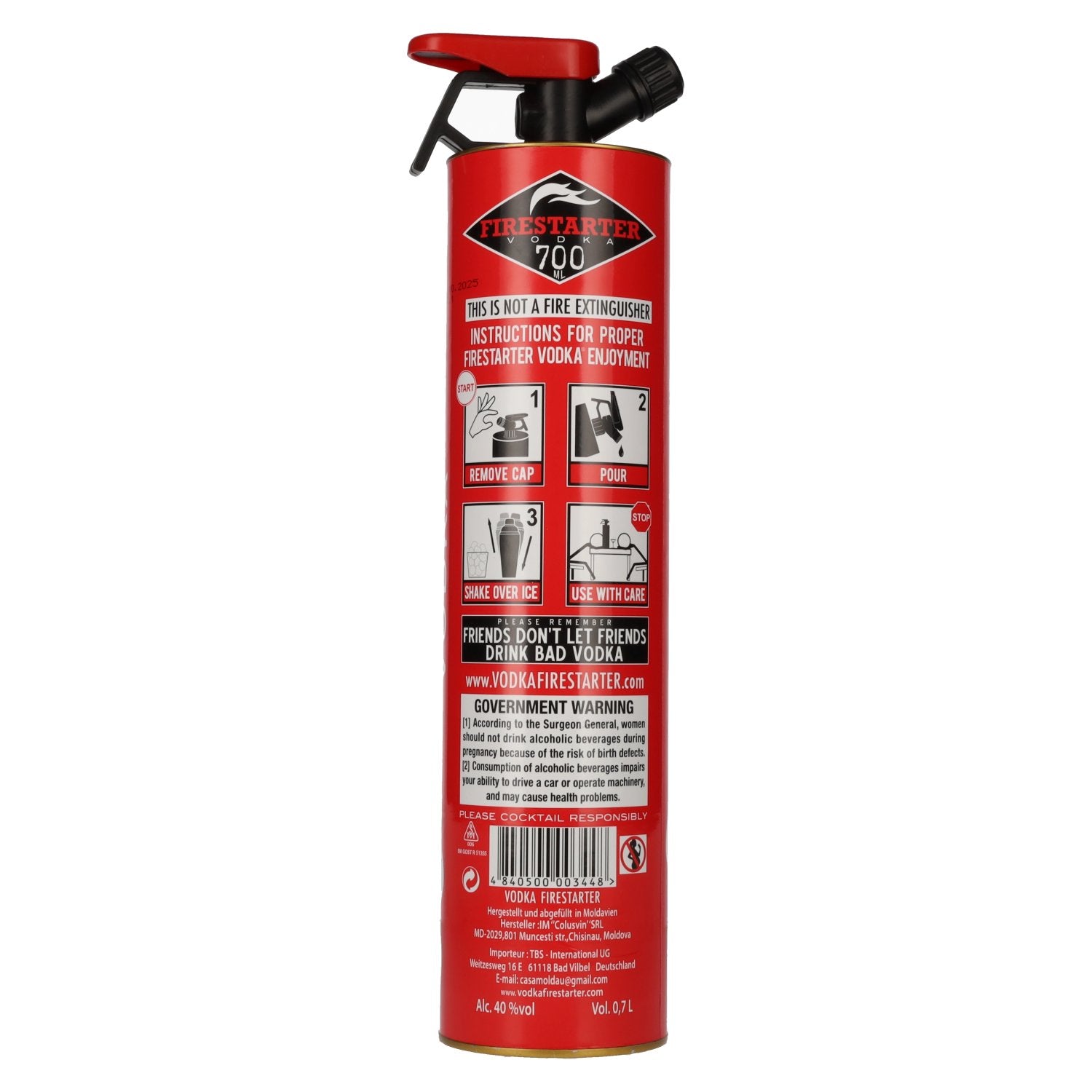 Firestarter Vodka 40% vol. 0,7l
