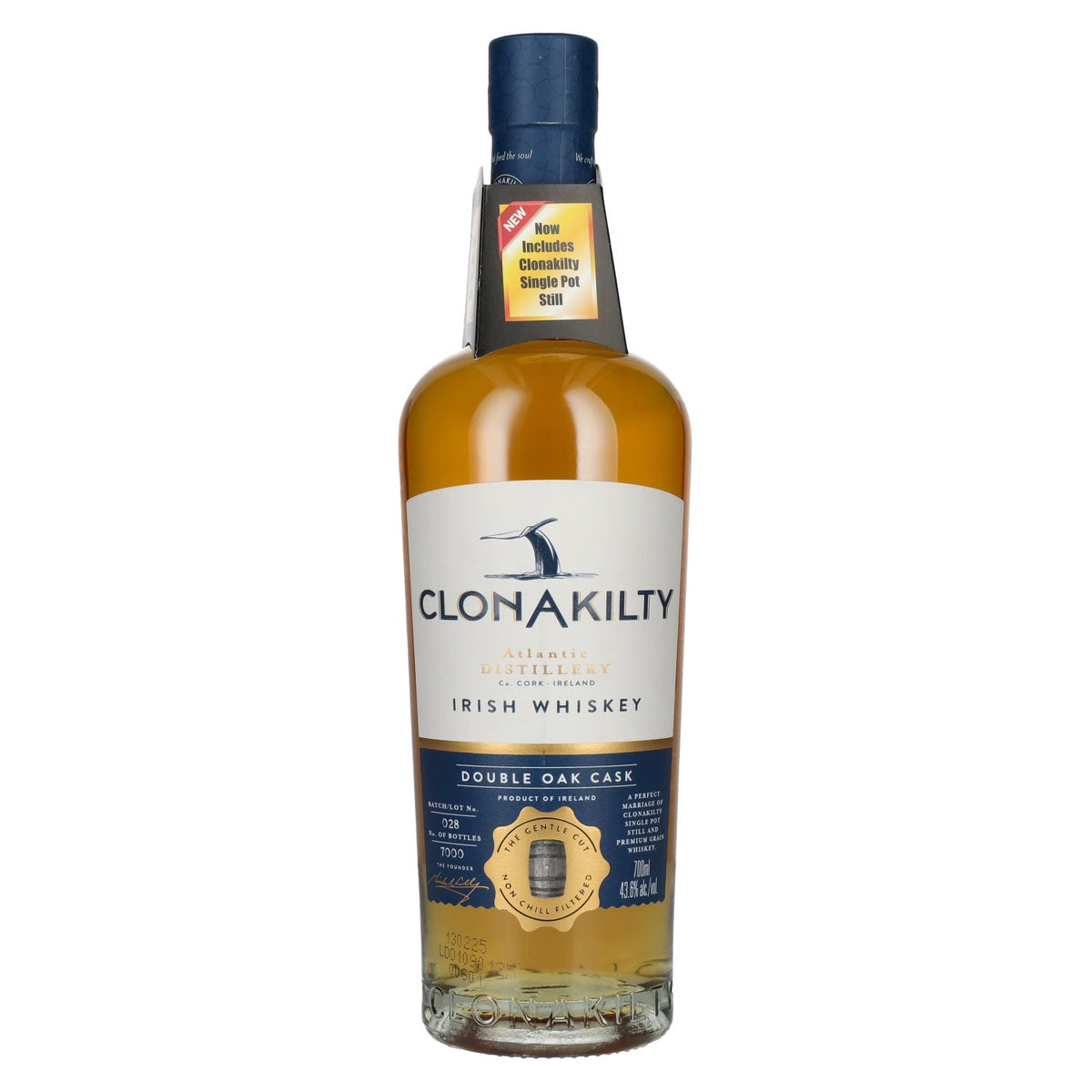 Clonakilty Irish Whiskey SINGLE BATCH Double Oak Finish 43,6 % vol. 0,7 l