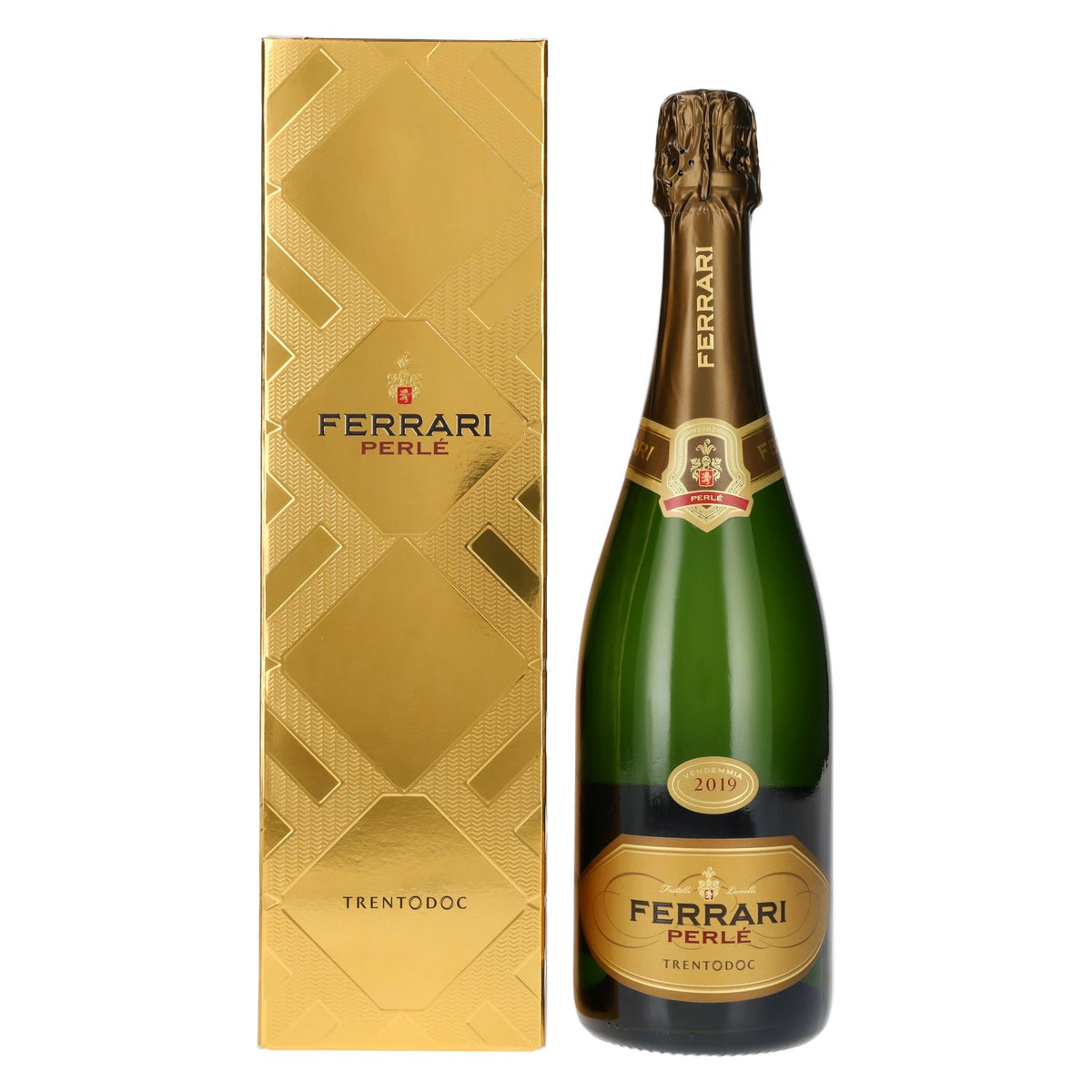 Ferrari PERLÉ Brut Millesimato DOC 2019 12,5% Vol. 0,75l in Geschenkbox