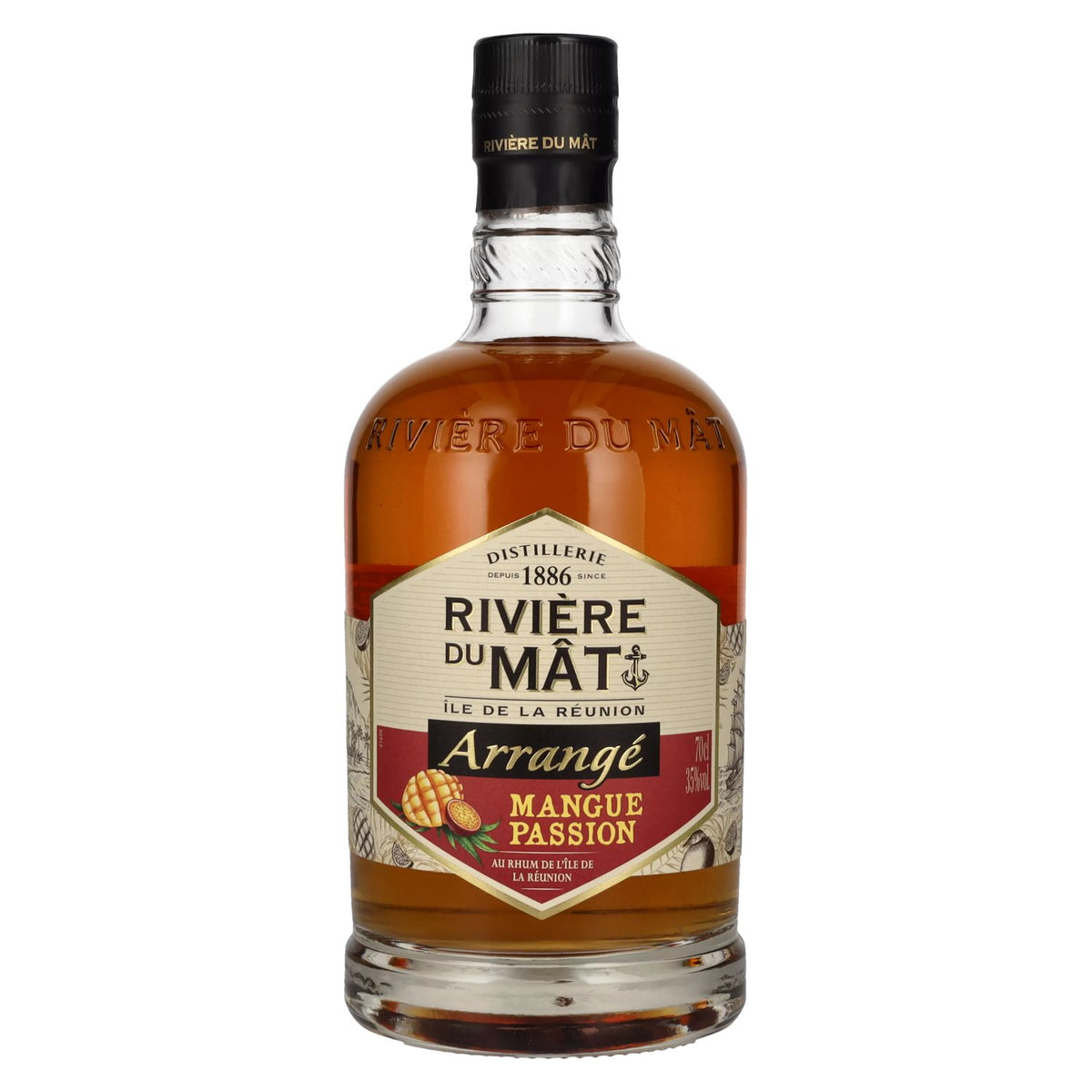Rivière du Mât Arranged Mango and Passion Fruit 35% ABV 0.7l