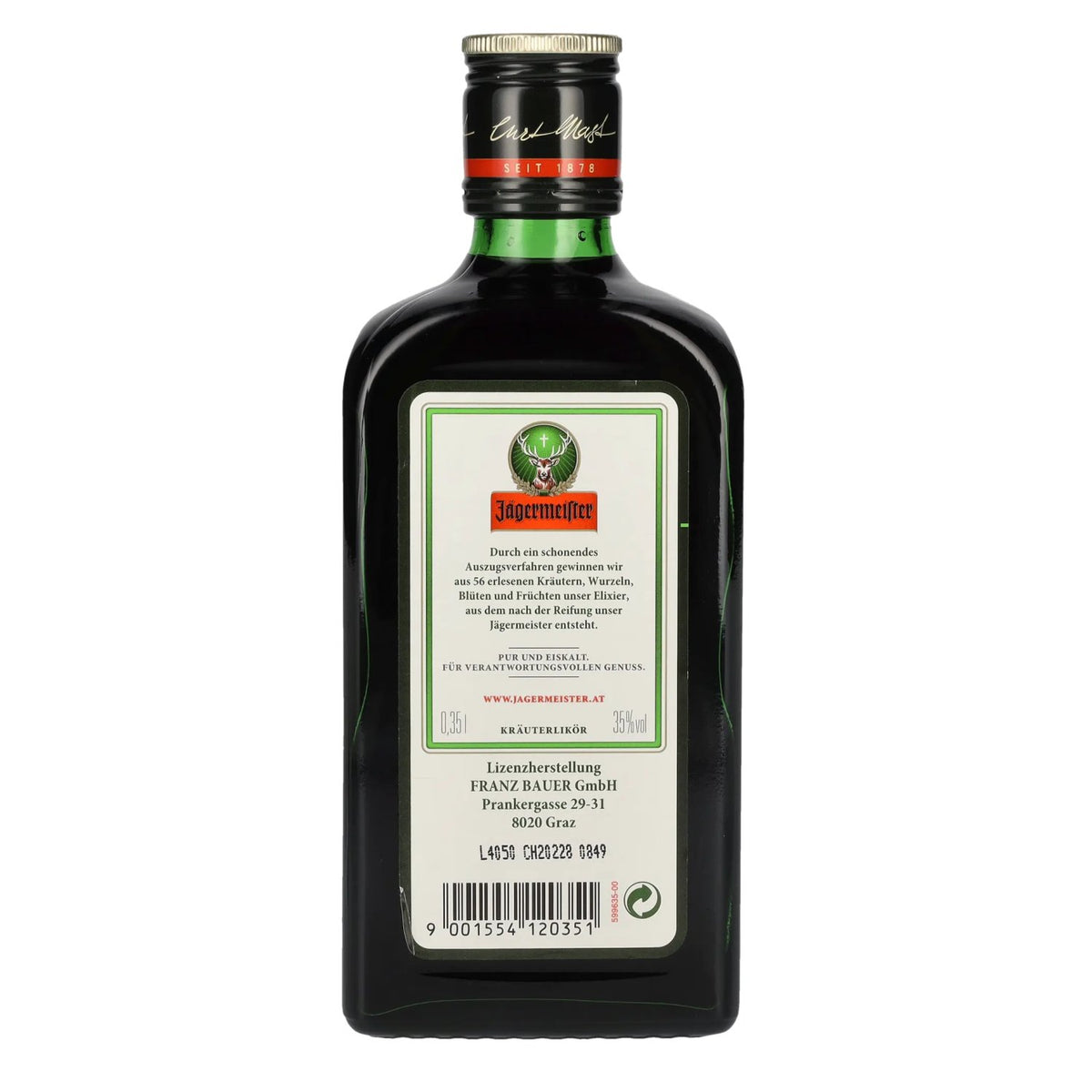 Jägermeister 35% ABV 0.35 l