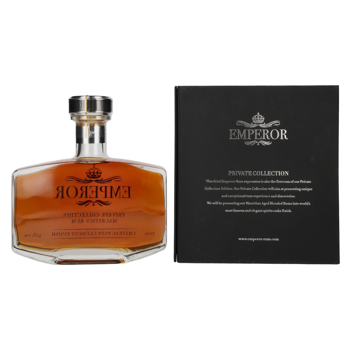 Emperor Mauritius Rum PRIVATE COLLECTION Château Pape Clément Finish 42% vol. 0,7 l in geschenkverpakking