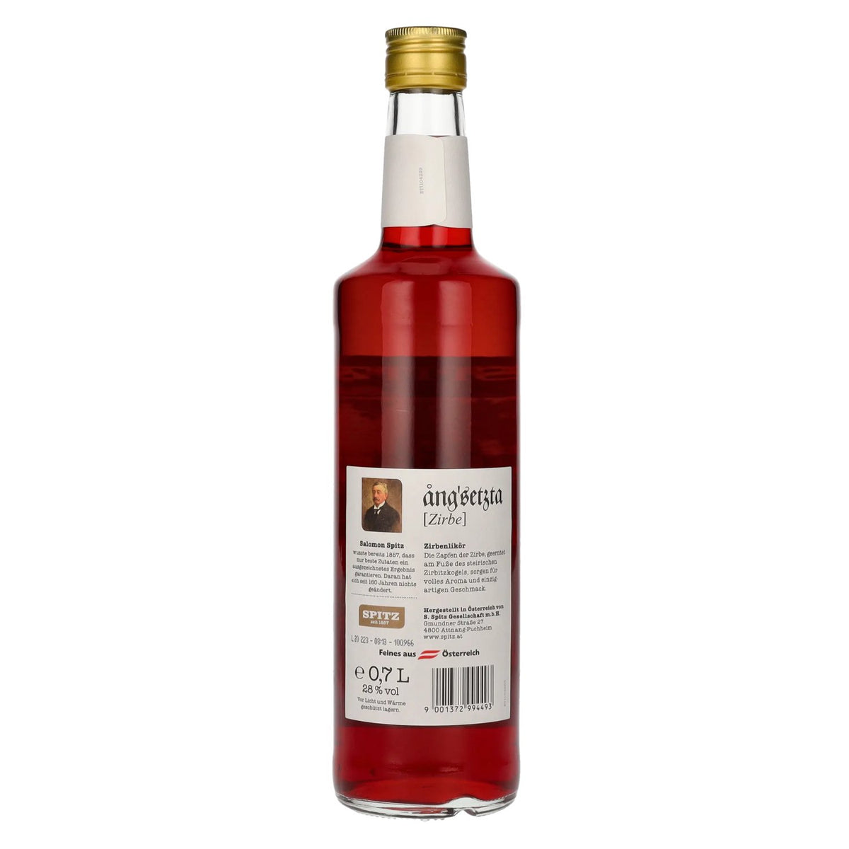 Spitz Ang'setzta Zirbe 28% Vol. 0,7l